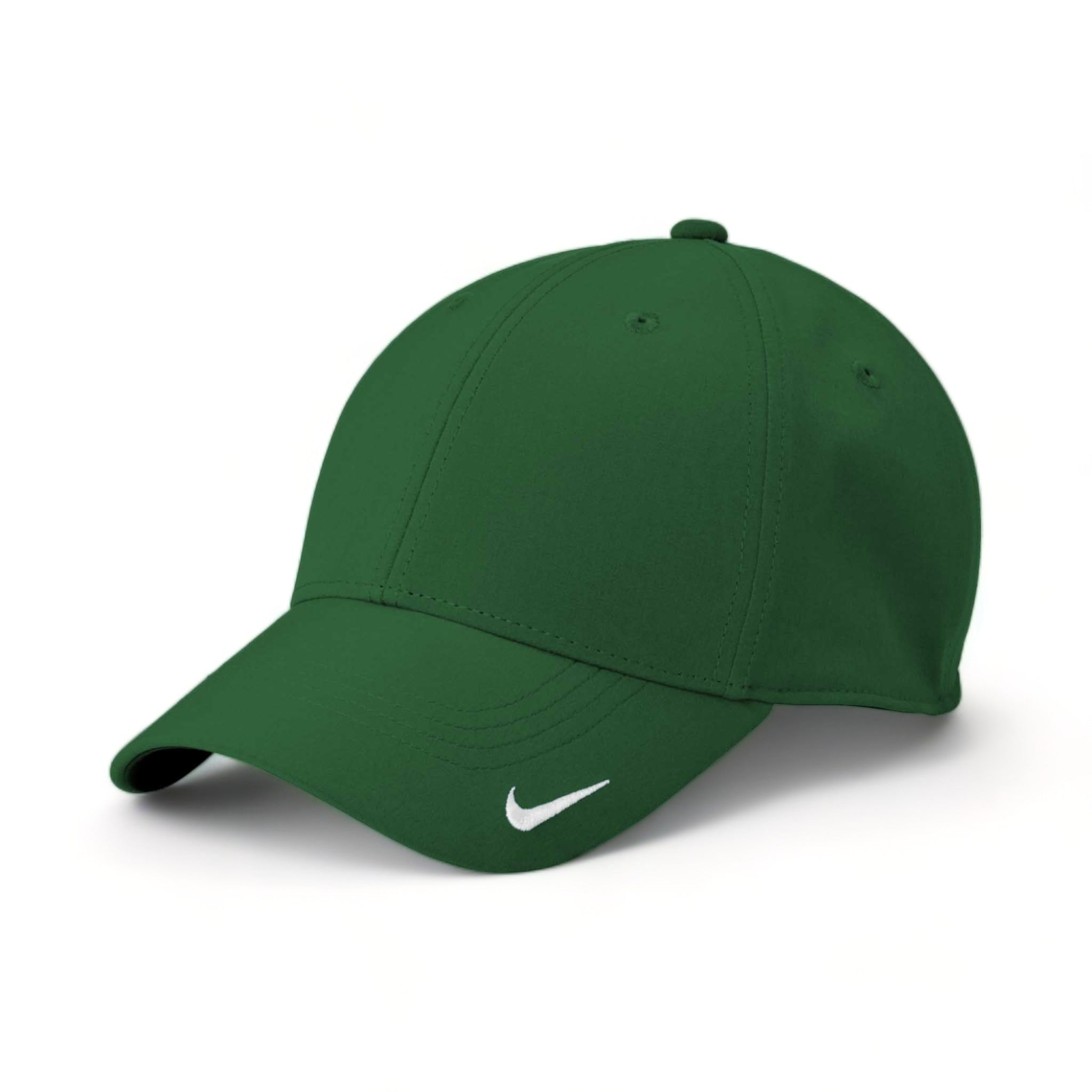 Side view of Nike NKFB6447 custom hat in gorge green