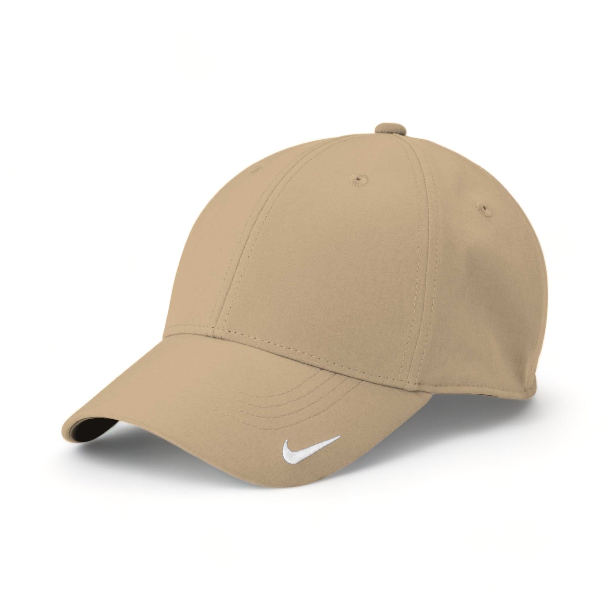 Side view of Nike NKFB6447 custom hat in khaki