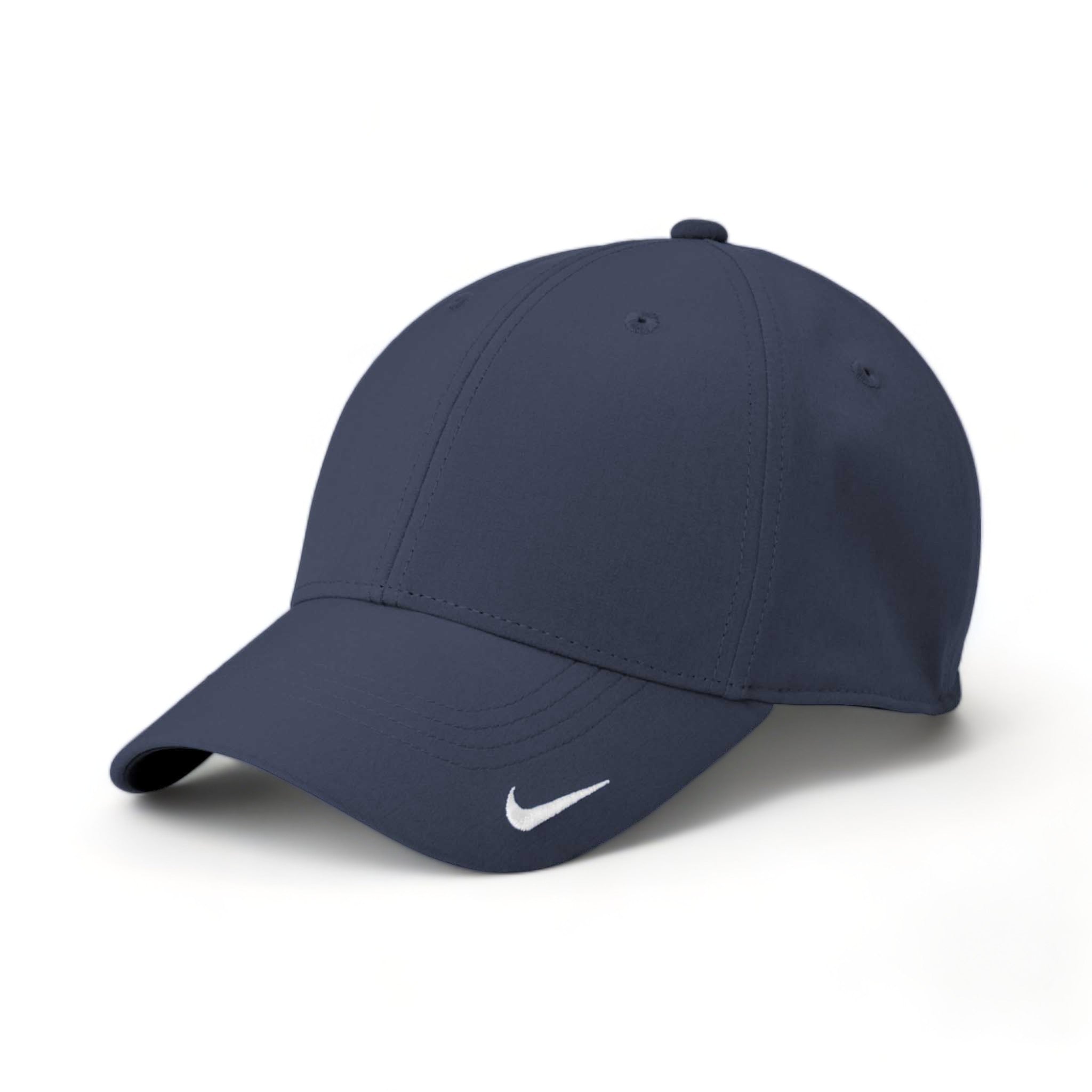 Side view of Nike NKFB6447 custom hat in navy