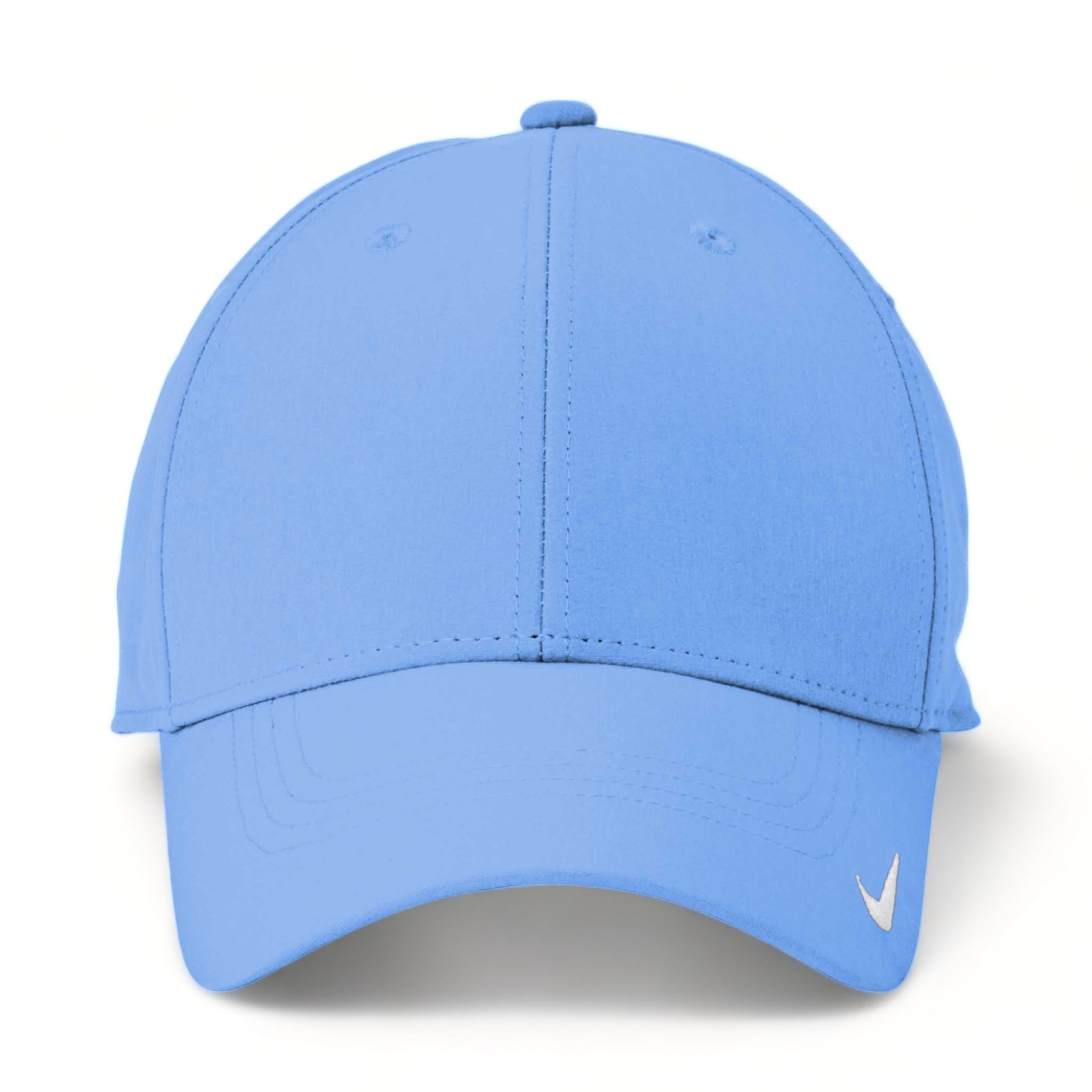 Front view of Nike NKFB6447 custom hat in valor blue