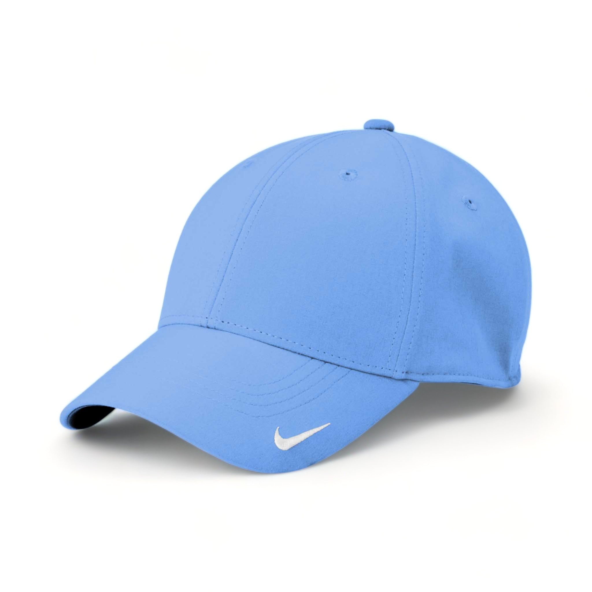 Side view of Nike NKFB6447 custom hat in valor blue