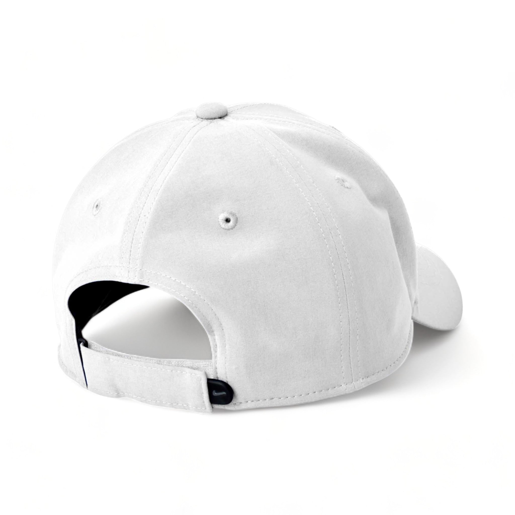 Back view of Nike NKFB6447 custom hat in white