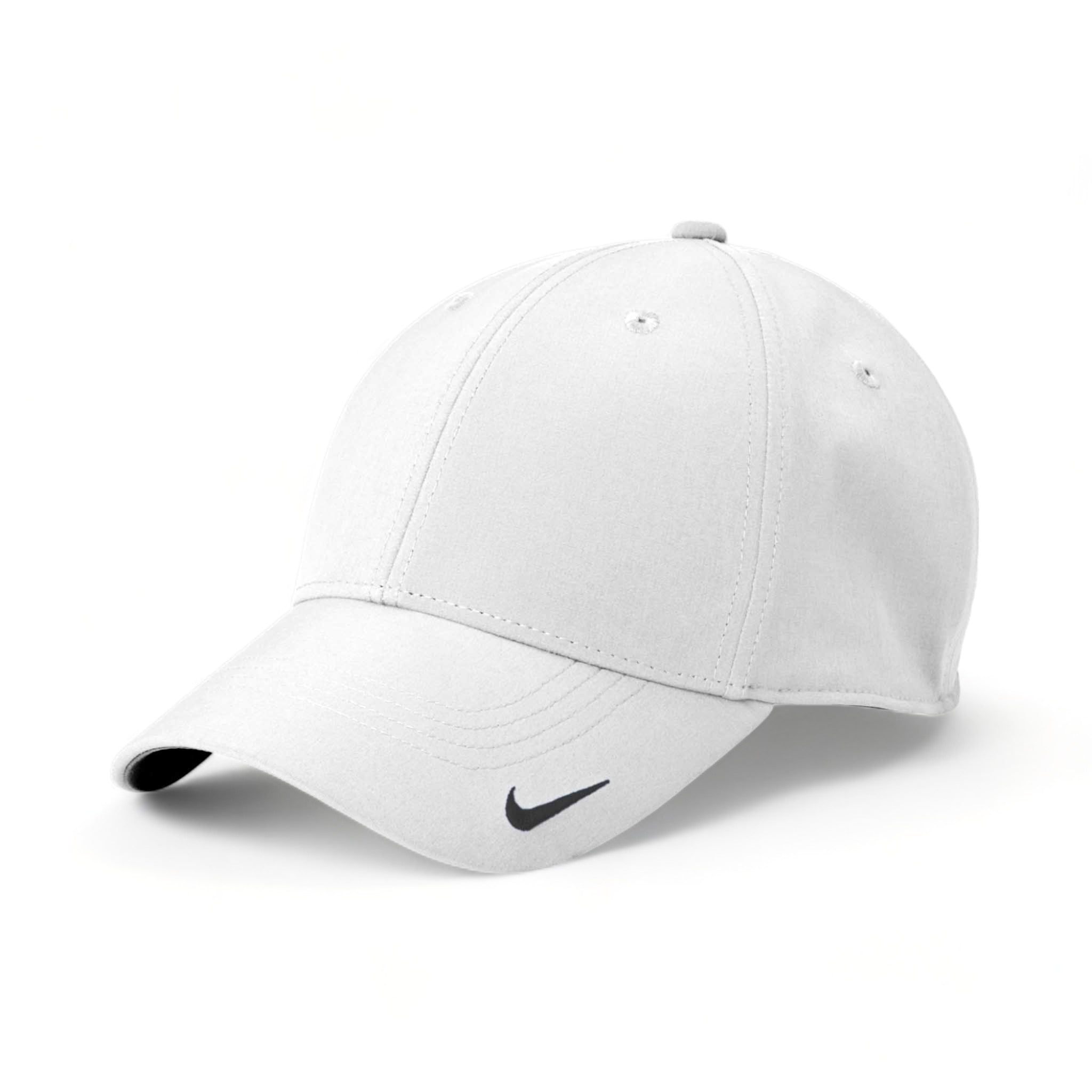 Side view of Nike NKFB6447 custom hat in white