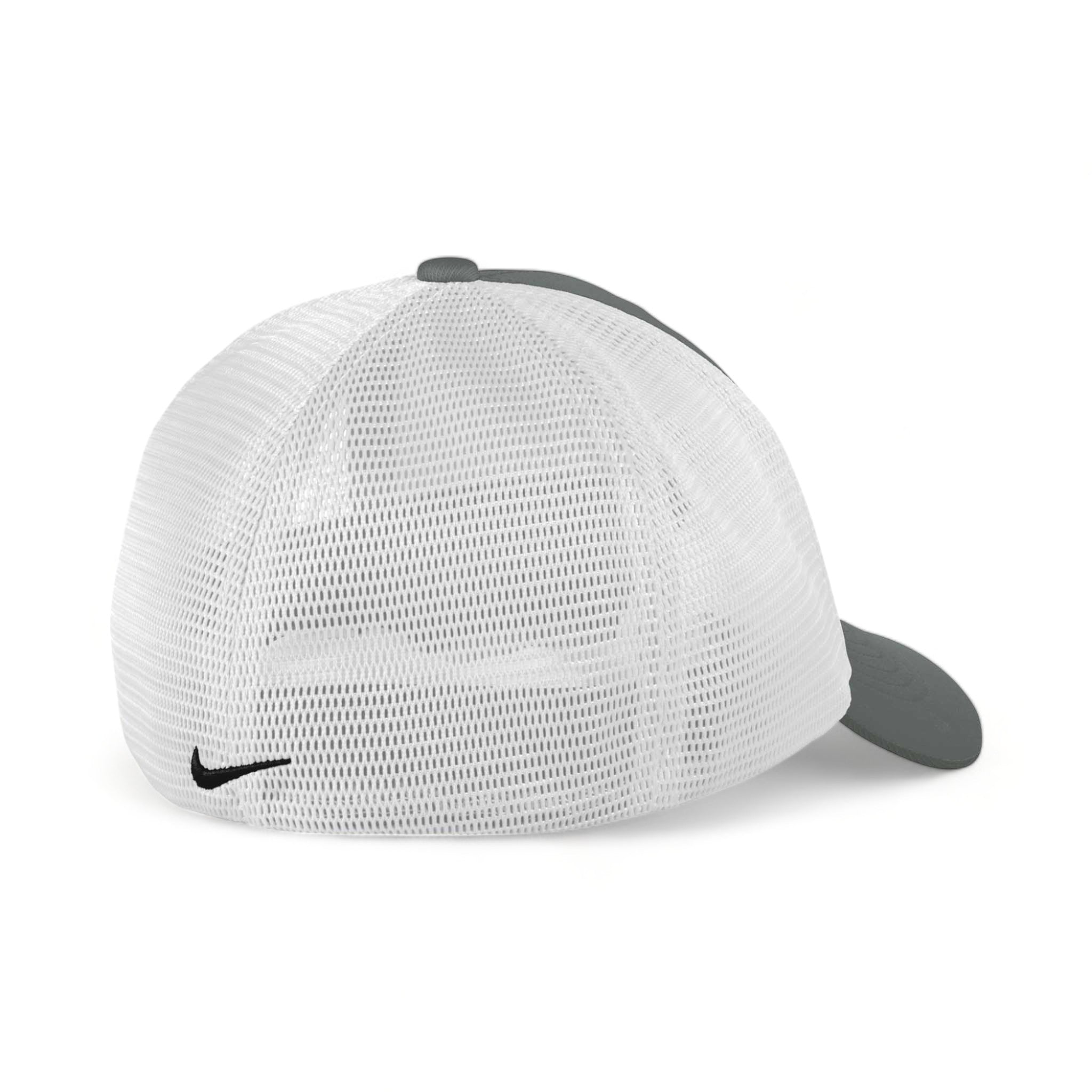 Back view of Nike NKFB6448 custom hat in anthracite and white