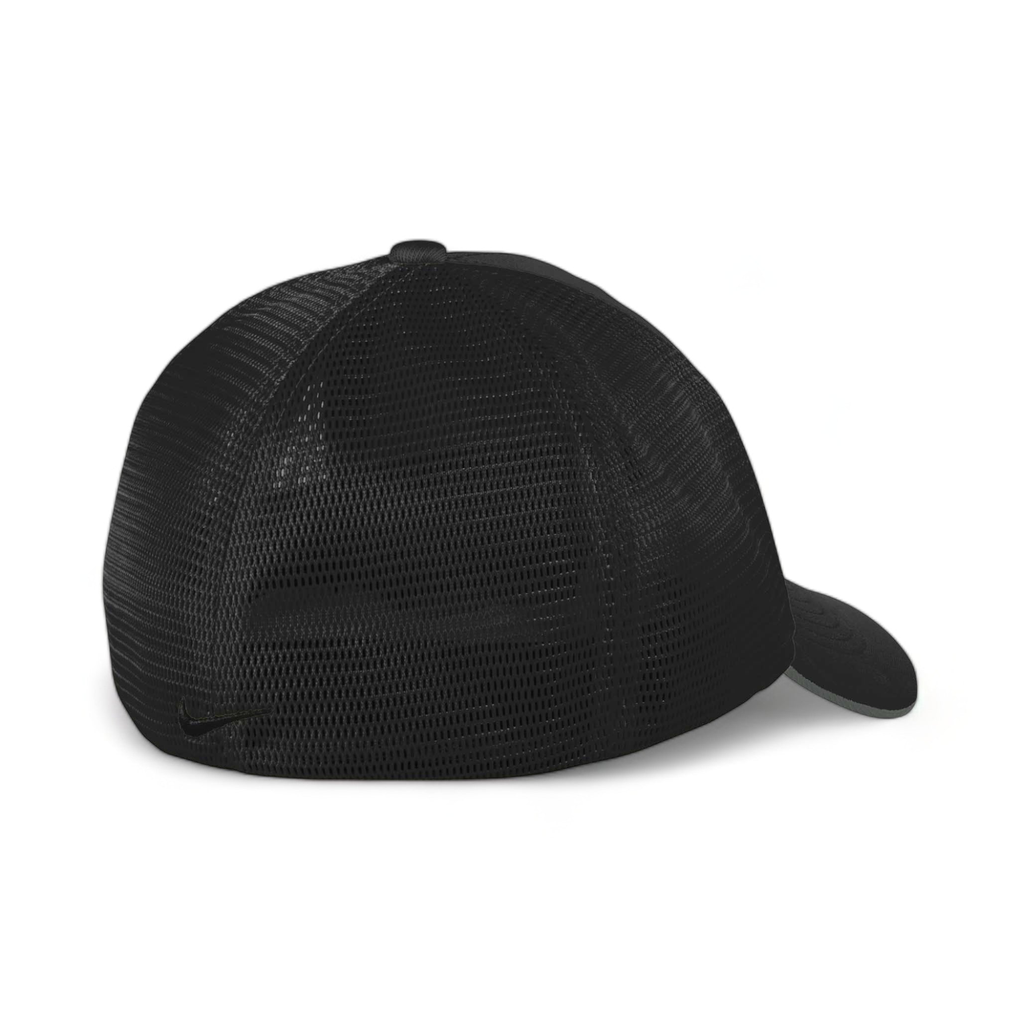 Back view of Nike NKFB6448 custom hat in black and black