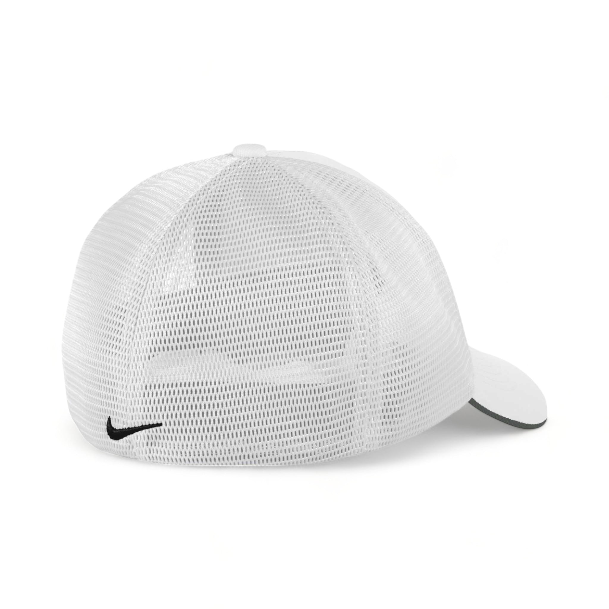 Back view of Nike NKFB6448 custom hat in white and white