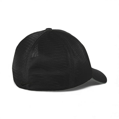 Back view of Nike NKFB6448 custom hat in black and black