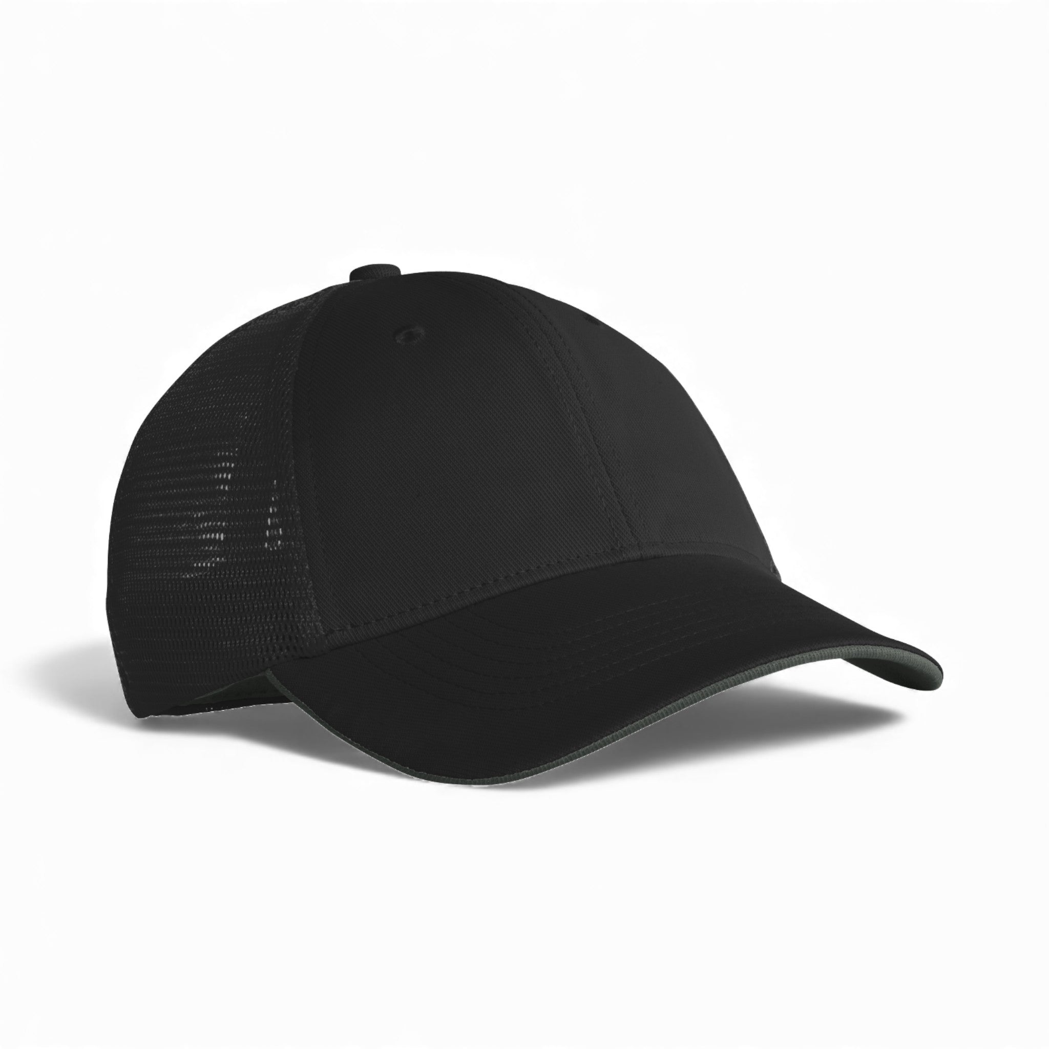 Right side view of Nike NKFB6448 custom hat in black and black