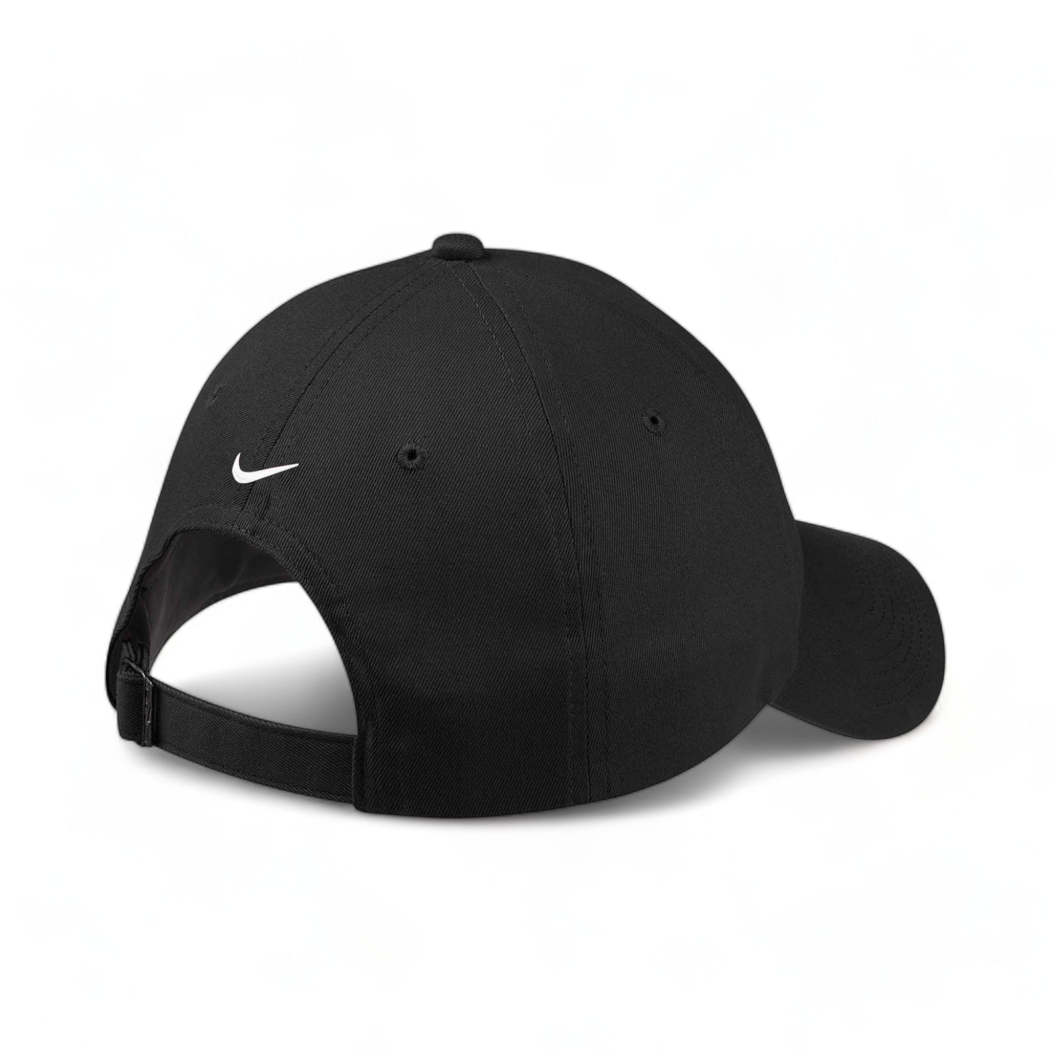 Back view of Nike NKFB6449 custom hat in black