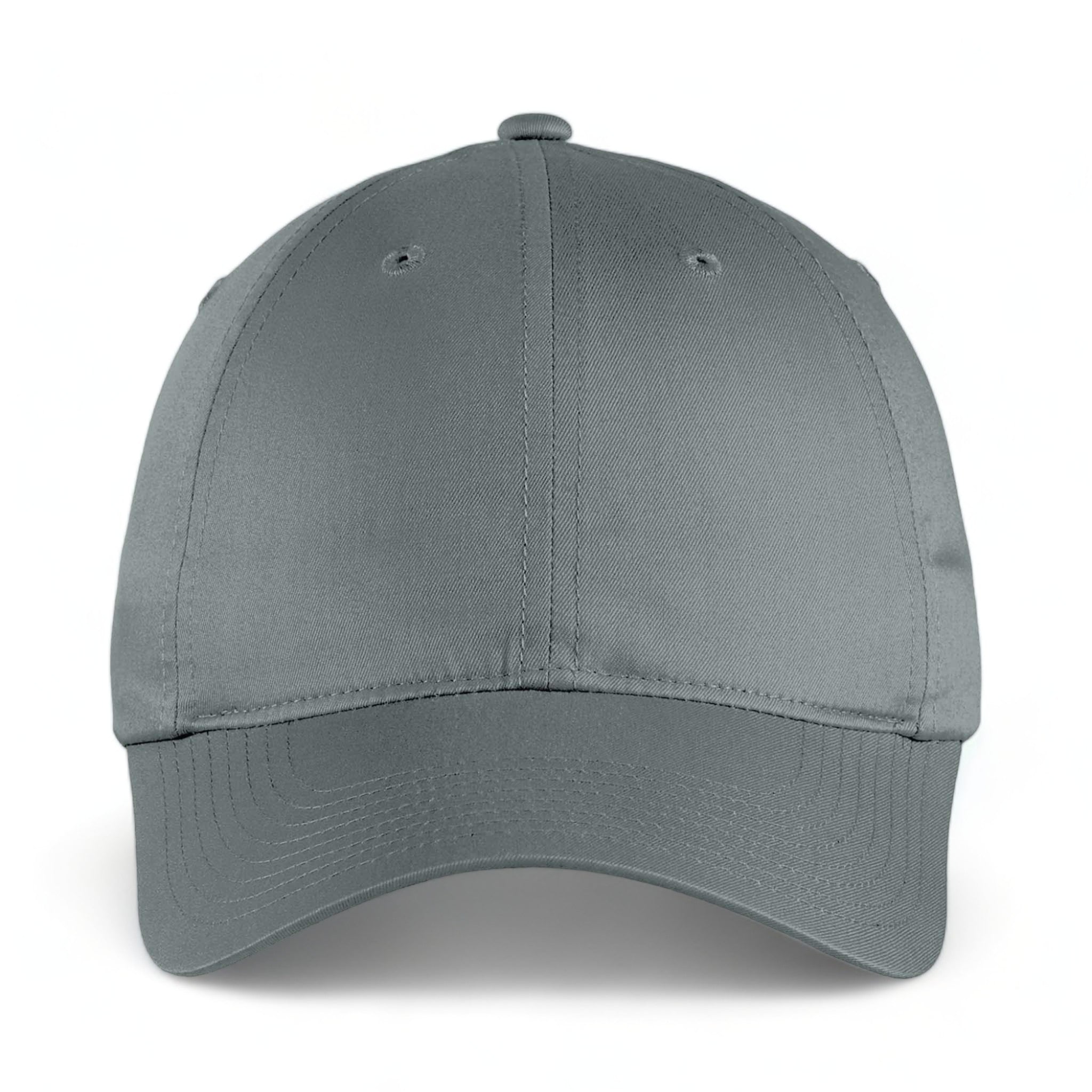 Front view of Nike NKFB6449 custom hat in dark grey