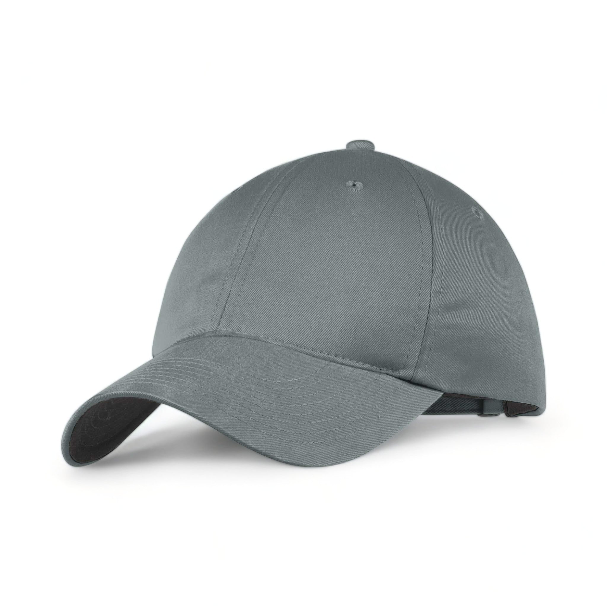 Side view of Nike NKFB6449 custom hat in dark grey