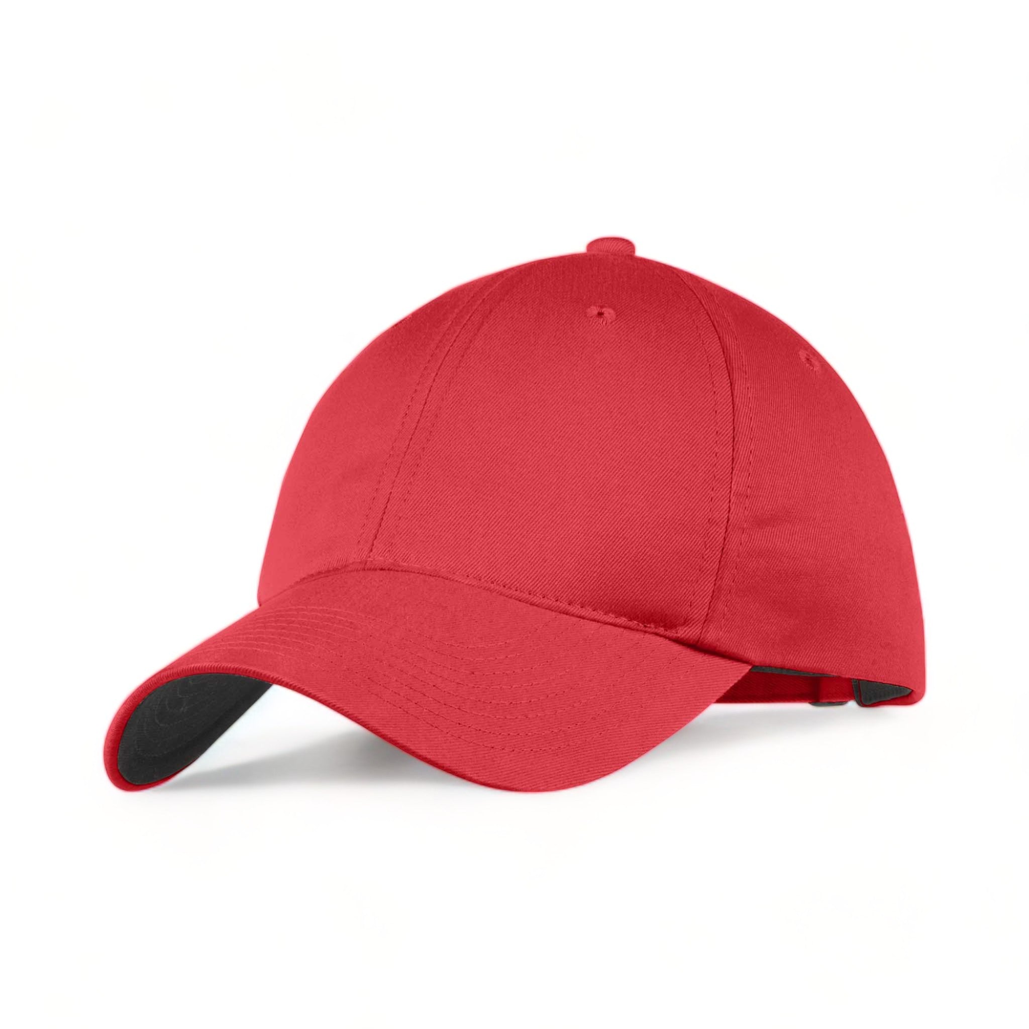 Side view of Nike NKFB6449 custom hat in gym red