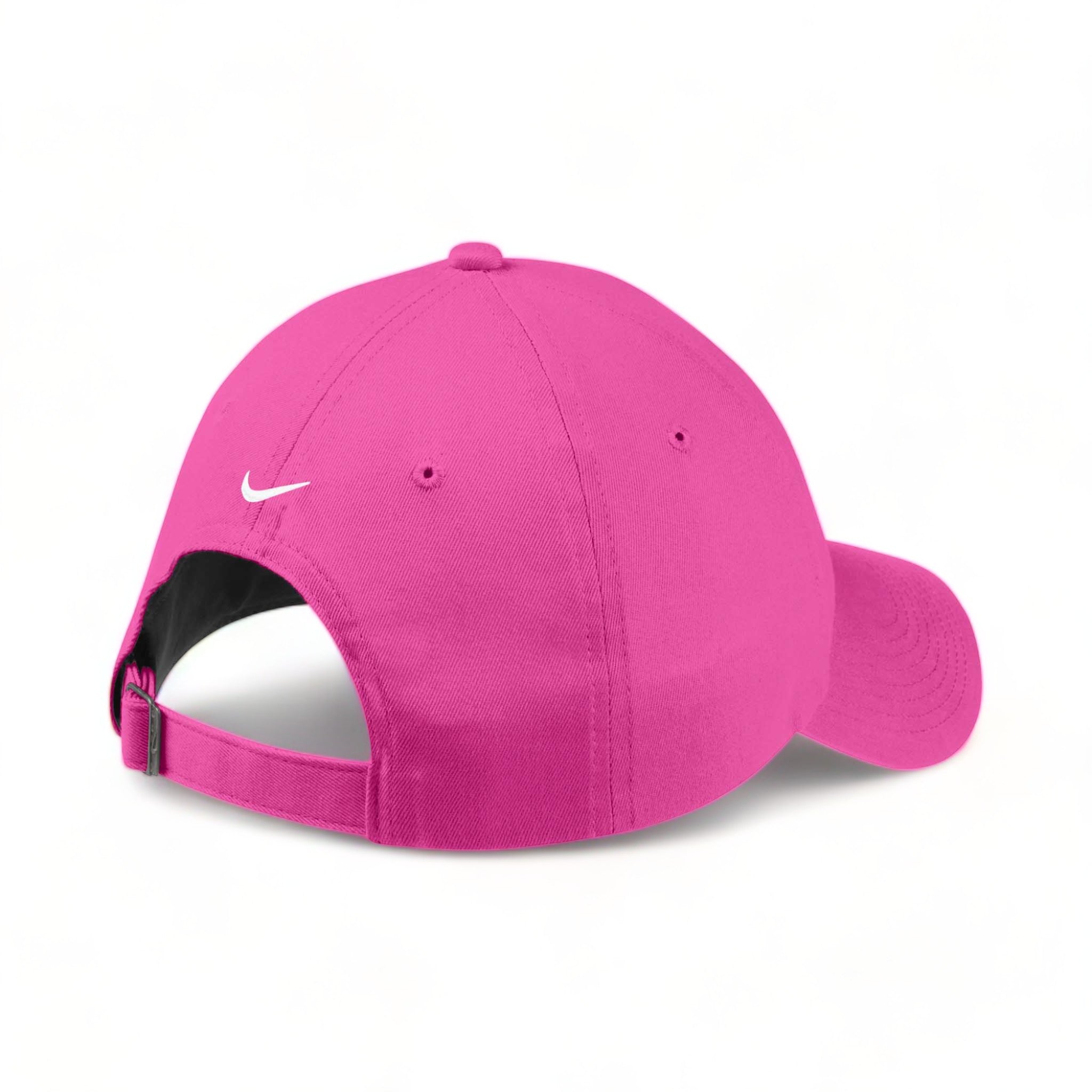 Back view of Nike NKFB6449 custom hat in vivid pink