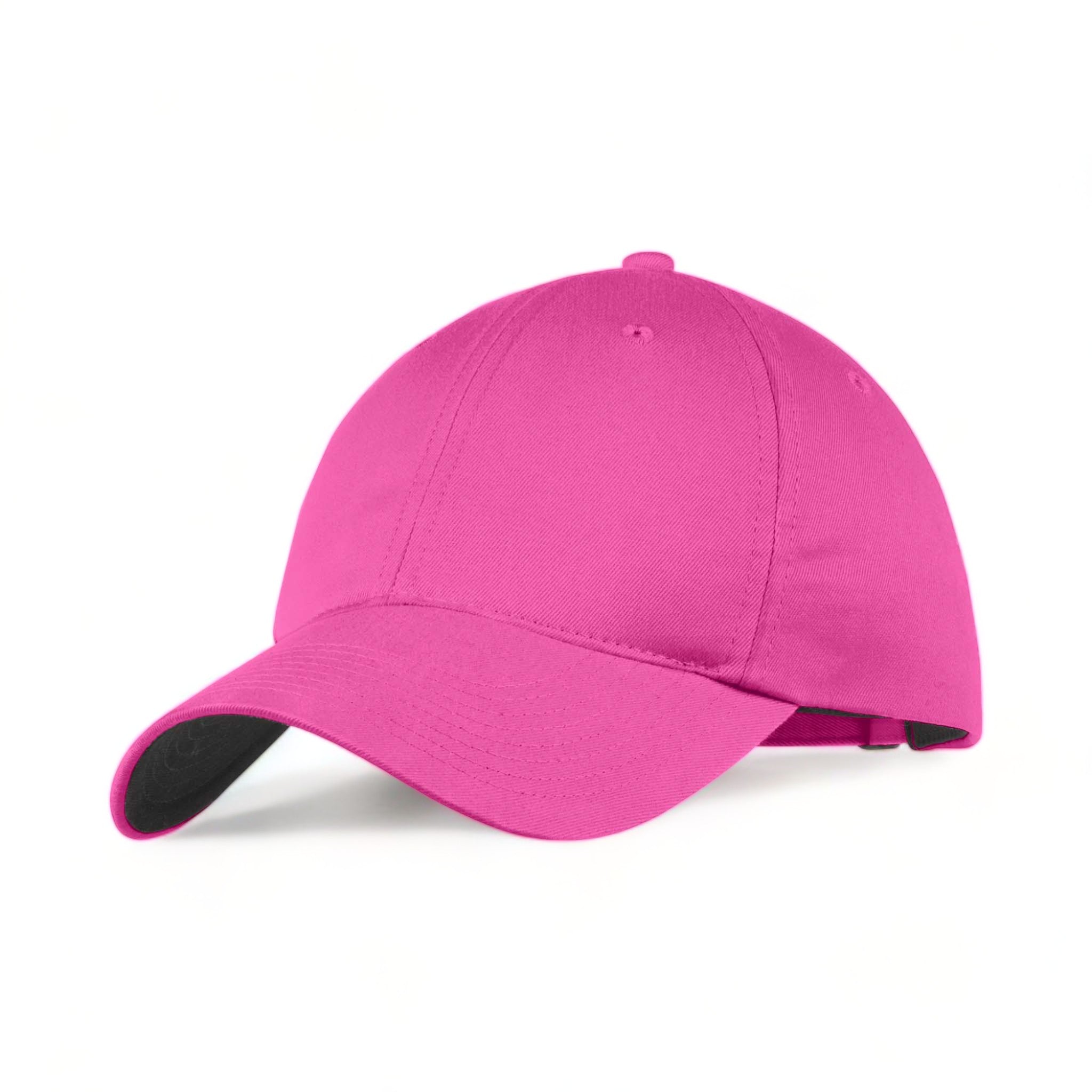 Side view of Nike NKFB6449 custom hat in vivid pink