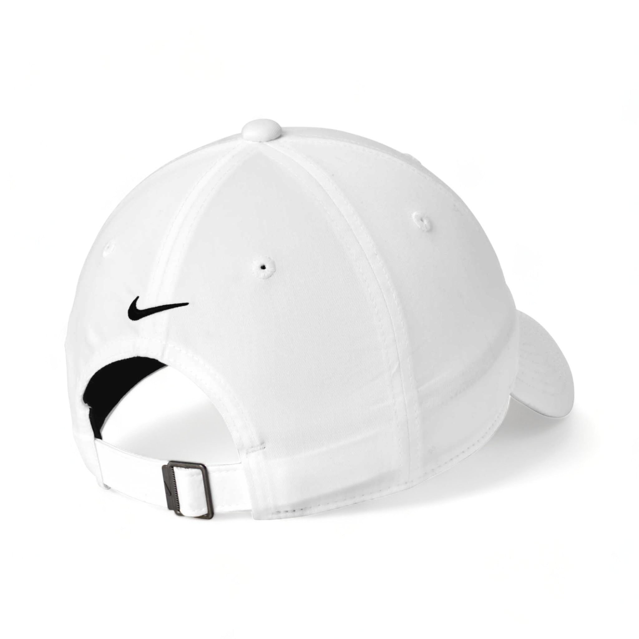 Back view of Nike NKFB6449 custom hat in white