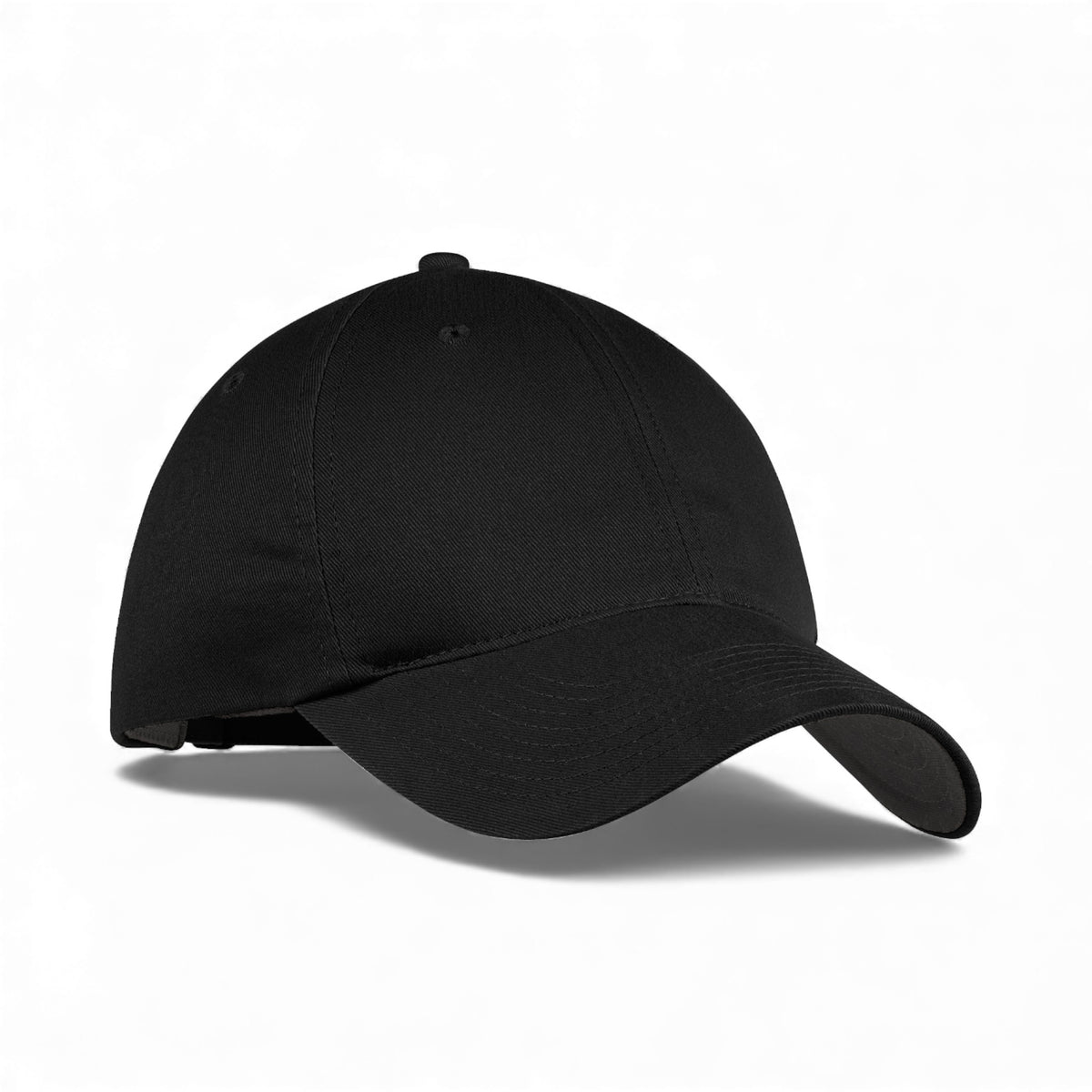 Right side view of Nike NKFB6449 custom hat in black