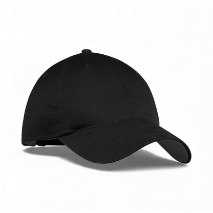 Right side view of Nike NKFB6449 custom hat in black