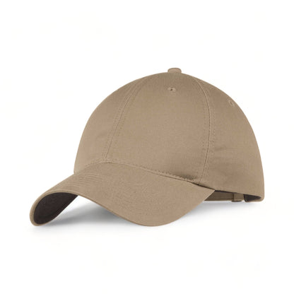 Side view of Nike NKFB6449 custom hat in khaki