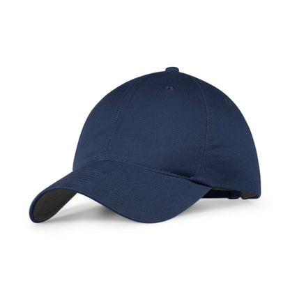 Side view of Nike NKFB6449 custom hat in navy
