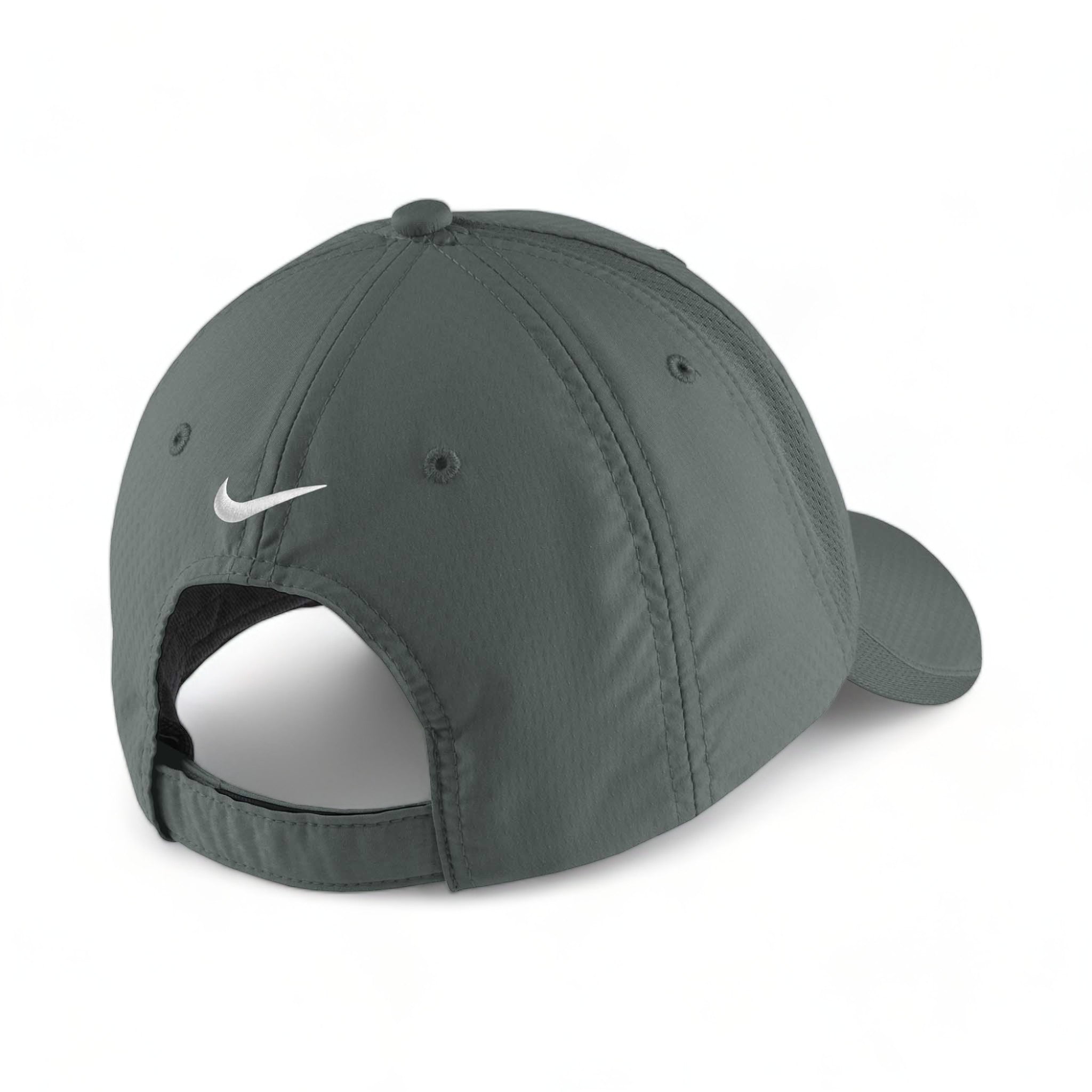 Back view of Nike NKFD9709 custom hat in anthracite