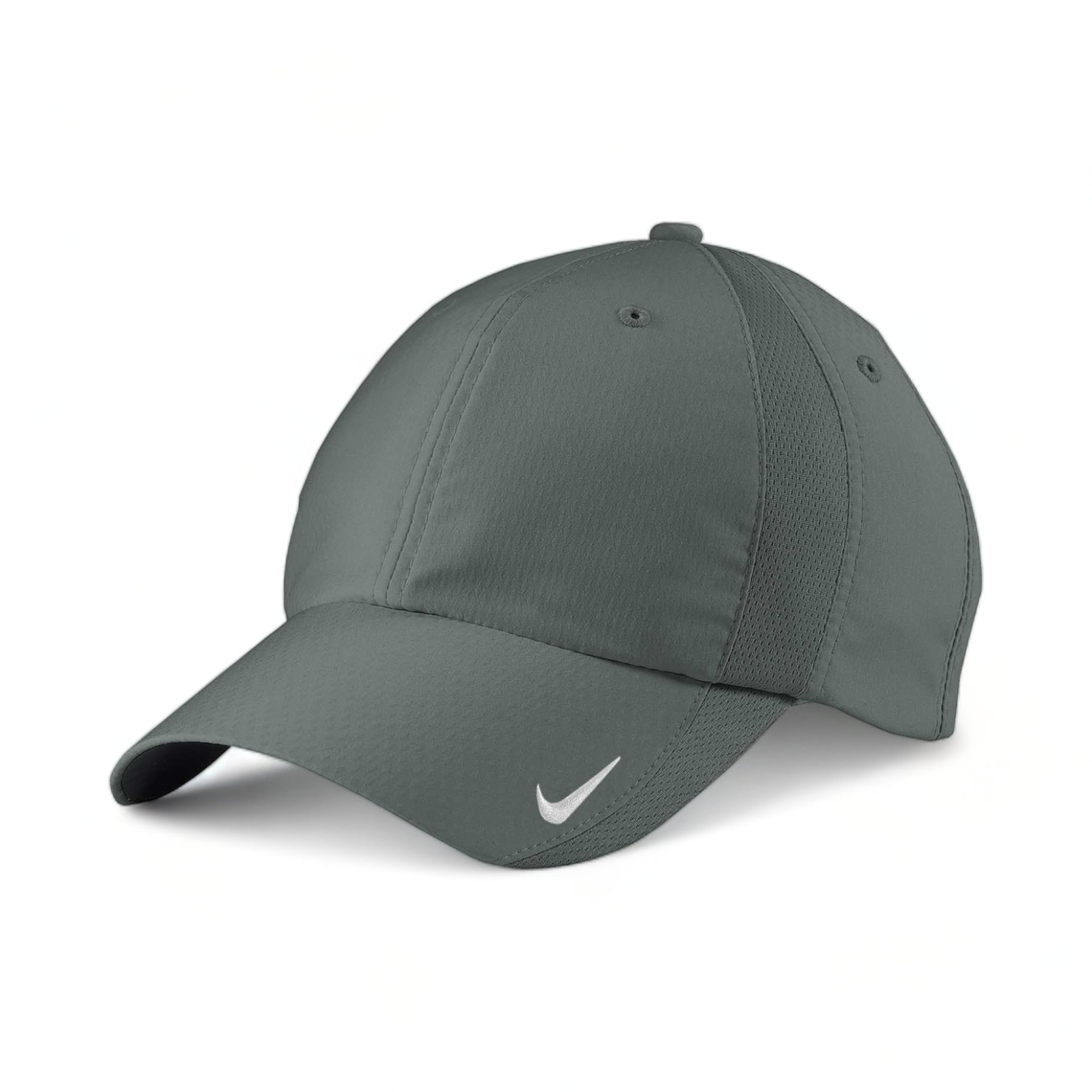 Side view of Nike NKFD9709 custom hat in anthracite