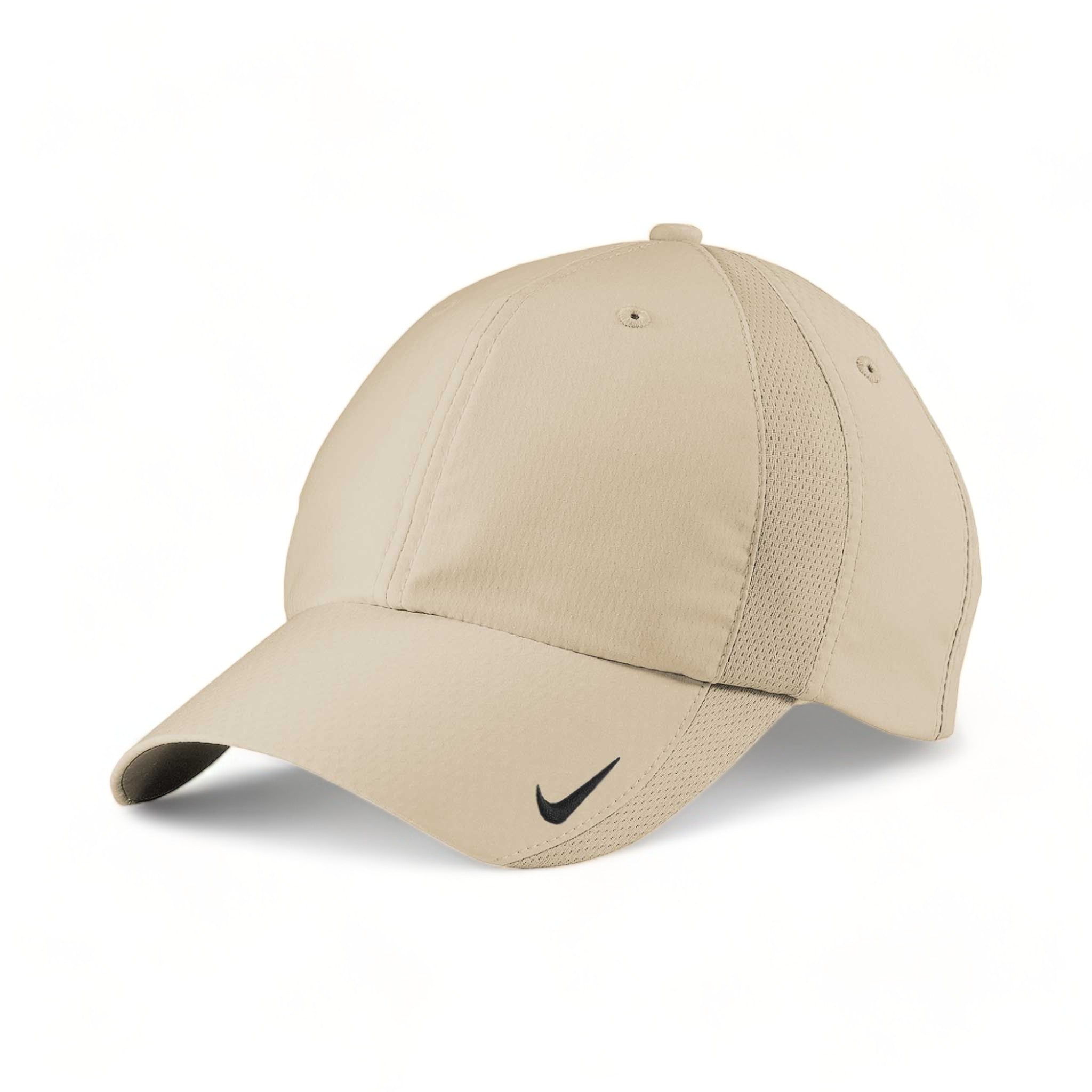 Side view of Nike NKFD9709 custom hat in birch