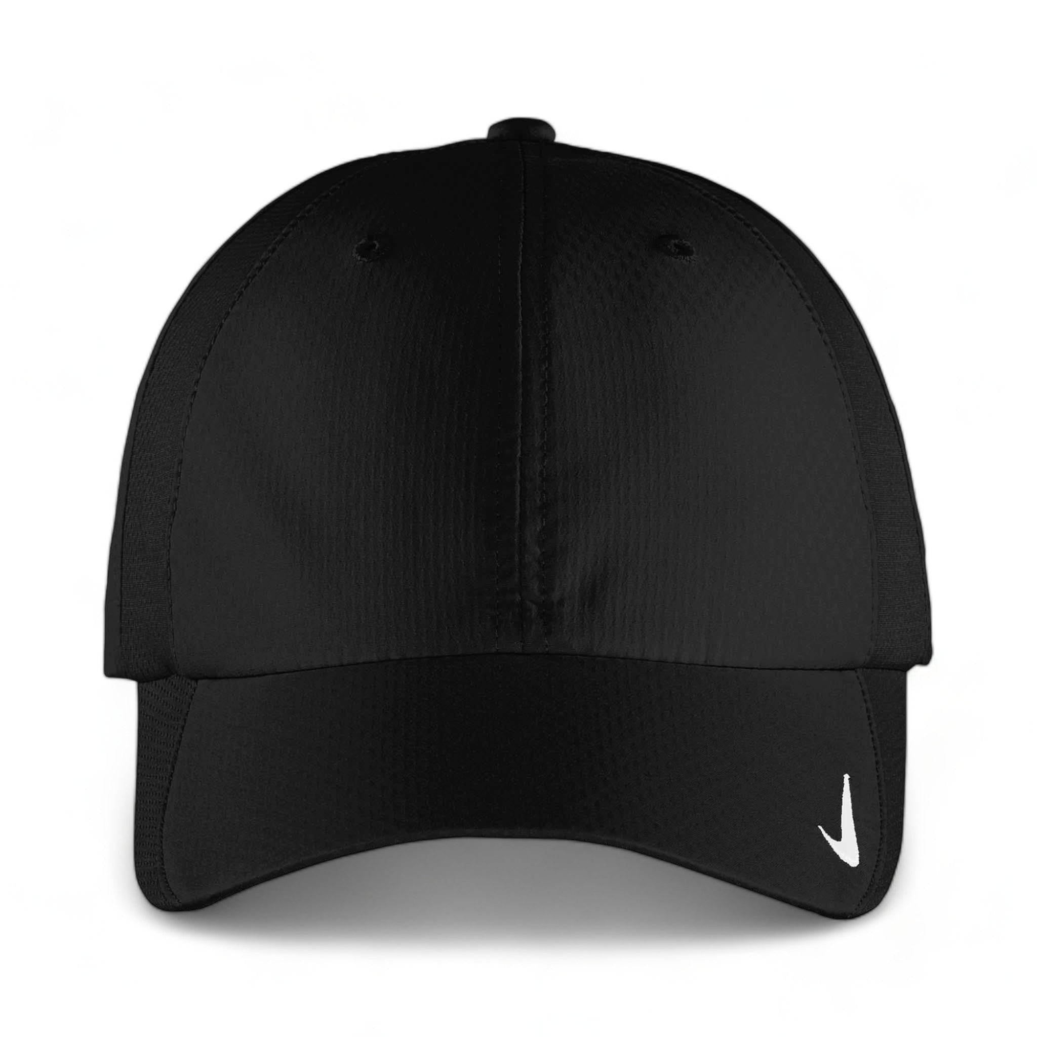 Front view of Nike NKFD9709 custom hat in black