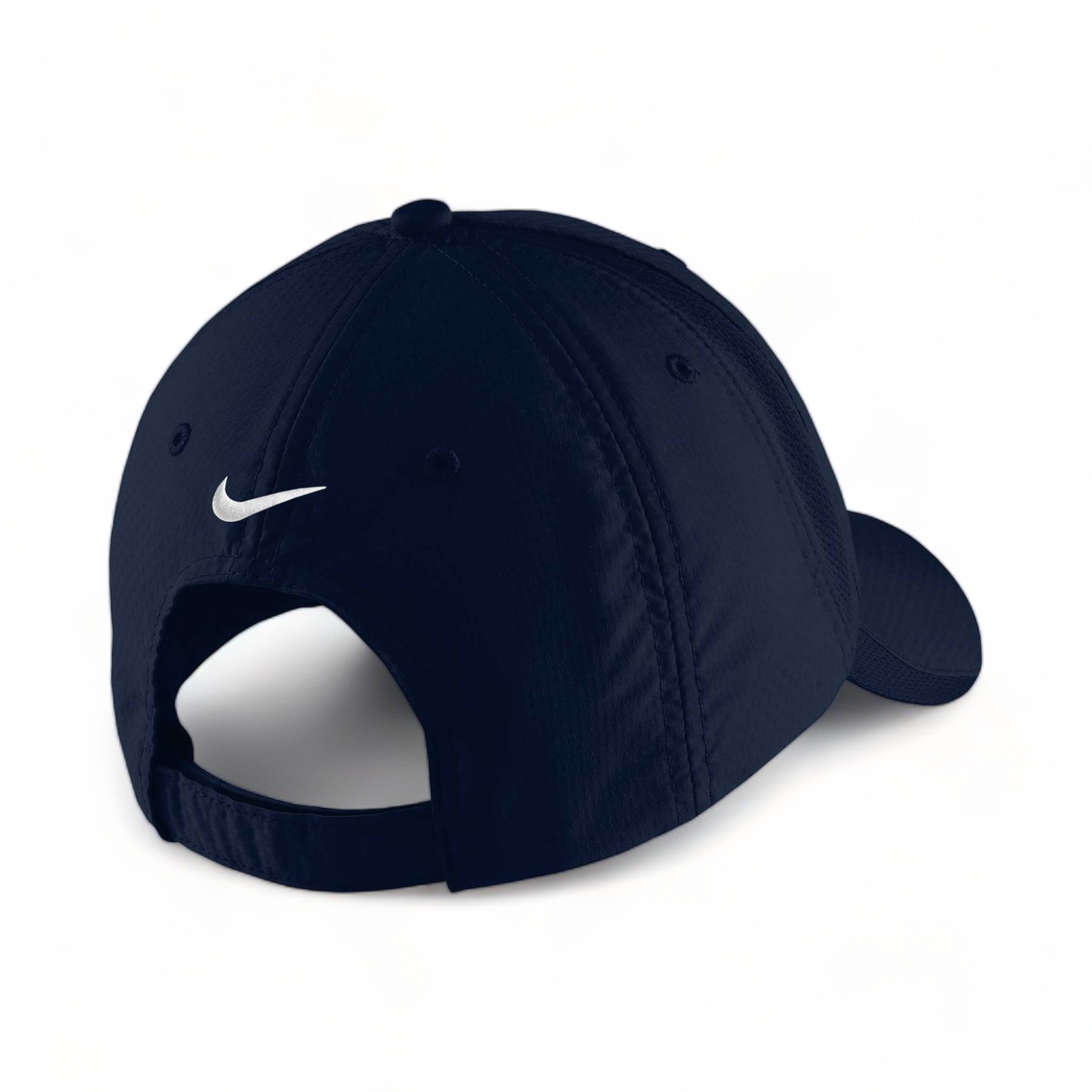 Back view of Nike NKFD9709 custom hat in navy