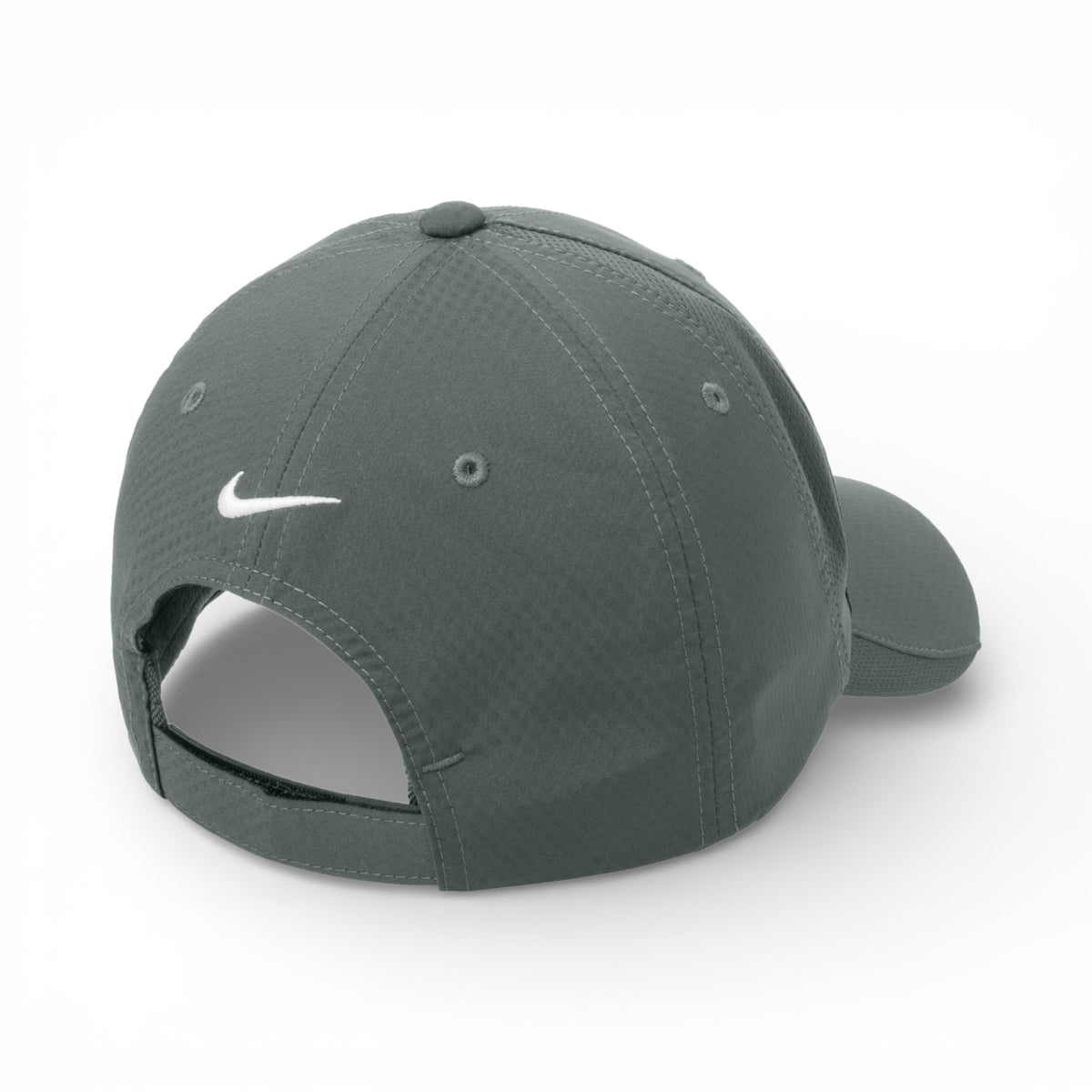 Back view of Nike NKFD9709 custom hat in anthracite