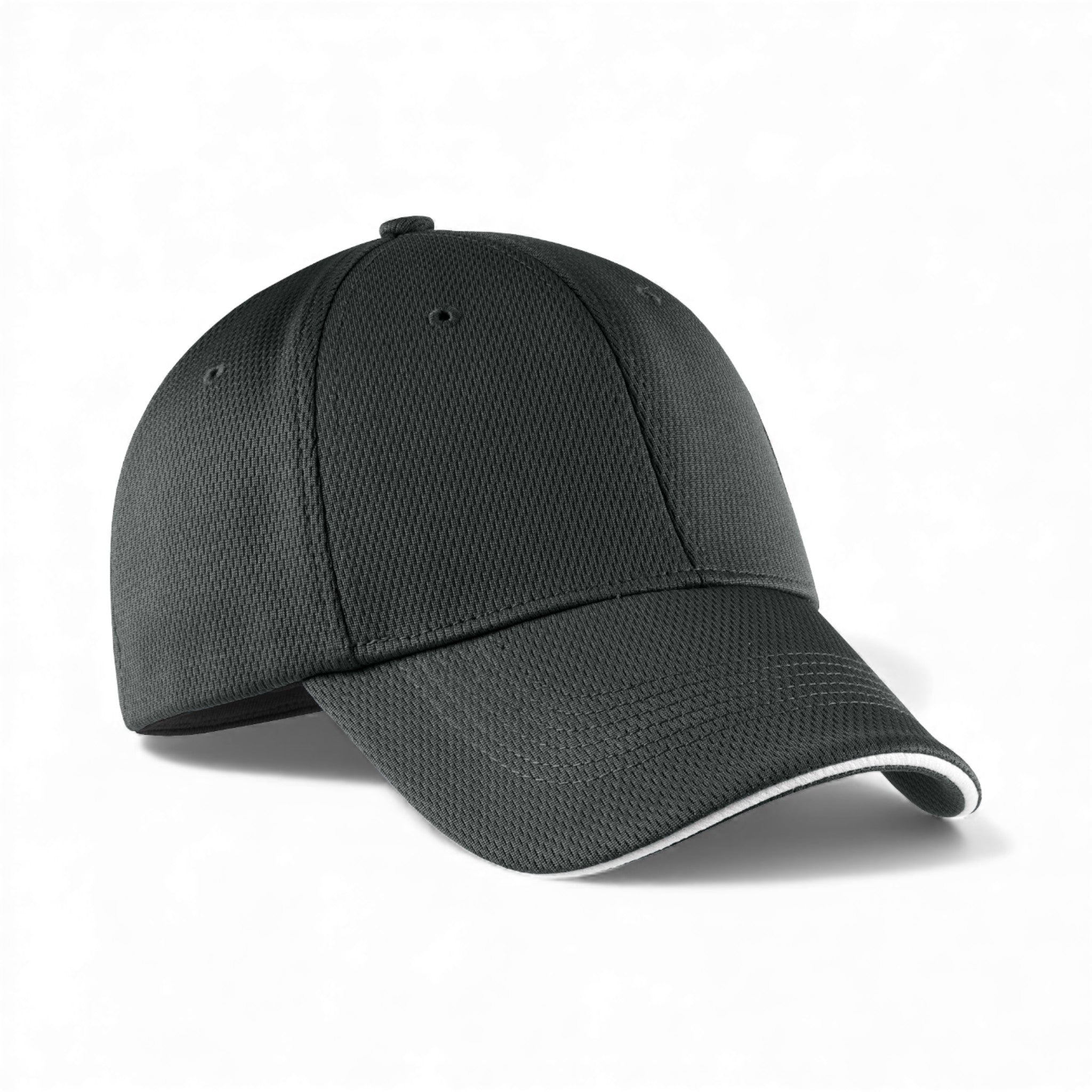 Right side view of Nike NKFD9718 custom hat in anthracite and white