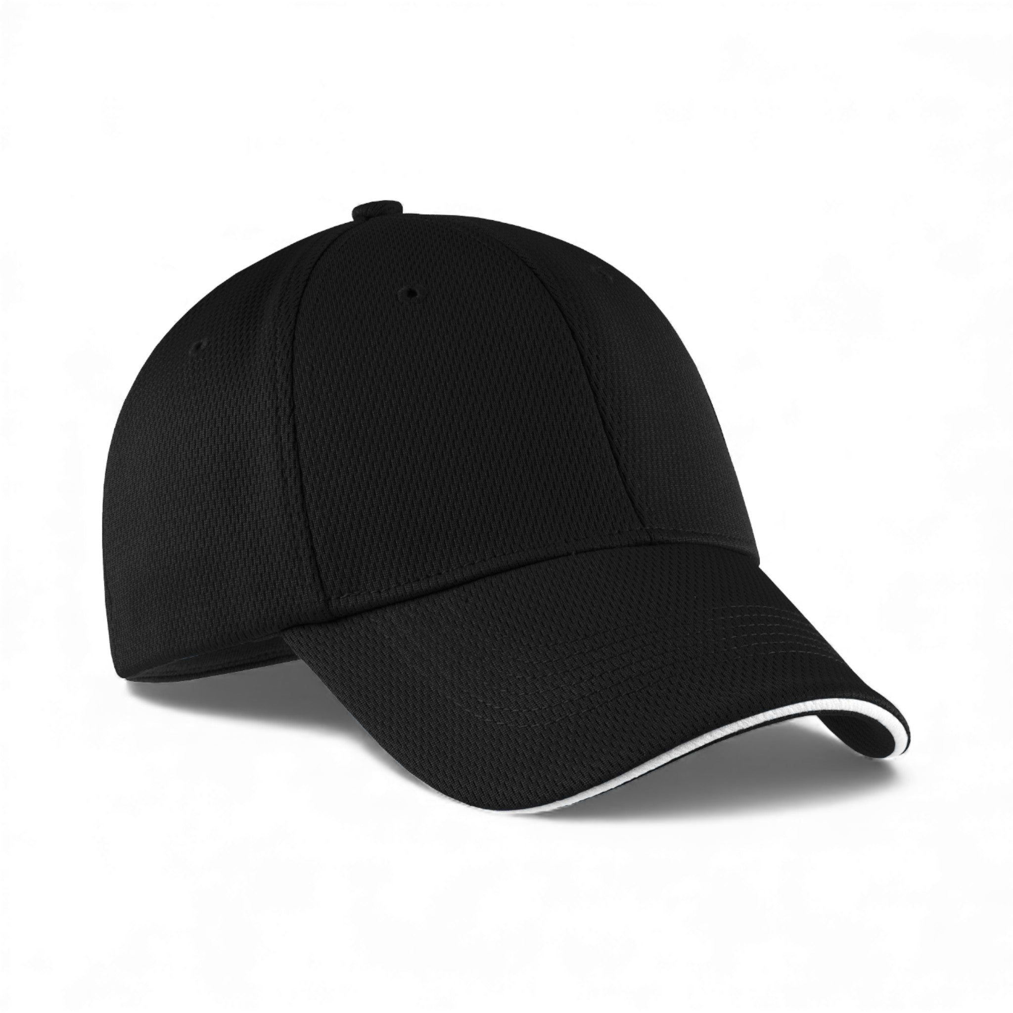 Right side view of Nike NKFD9718 custom hat in black and white