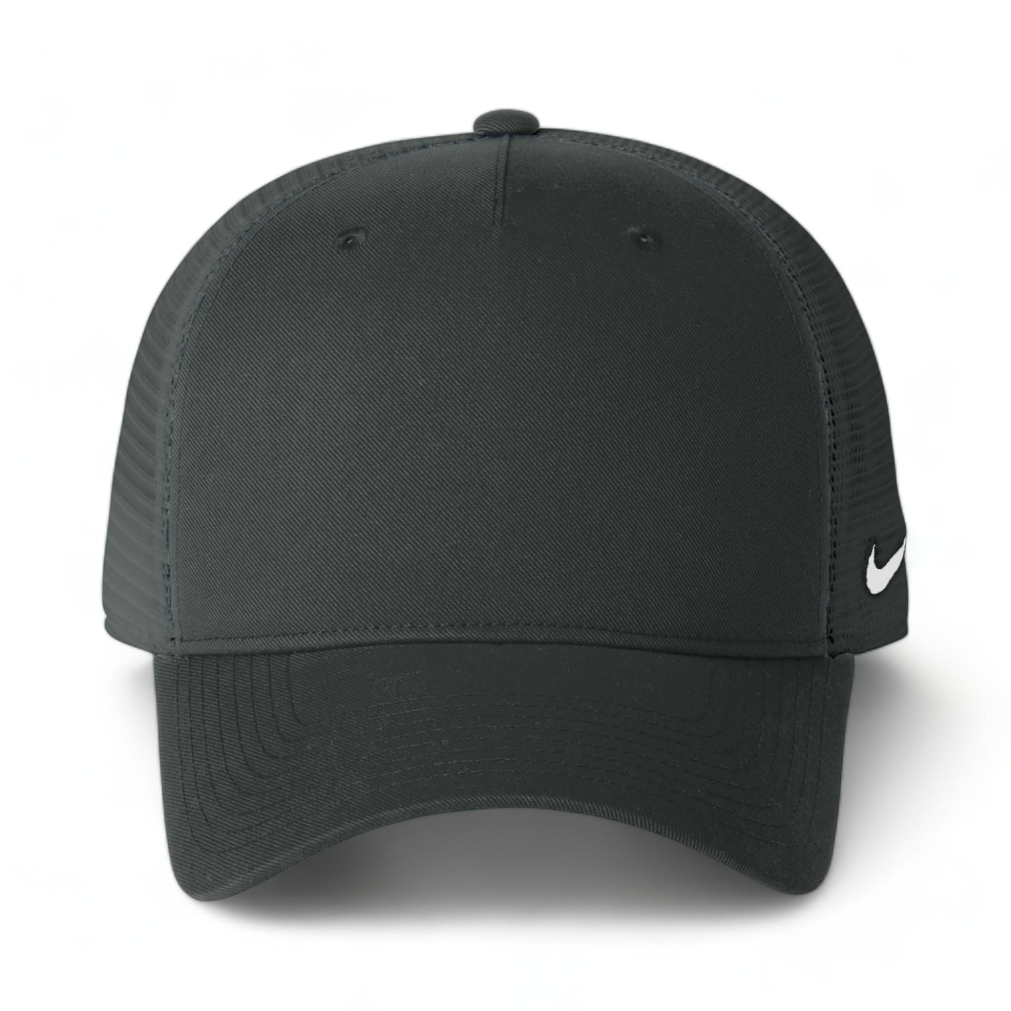 Front view of Nike NKFN9893 custom hat in anthracite and anthracite