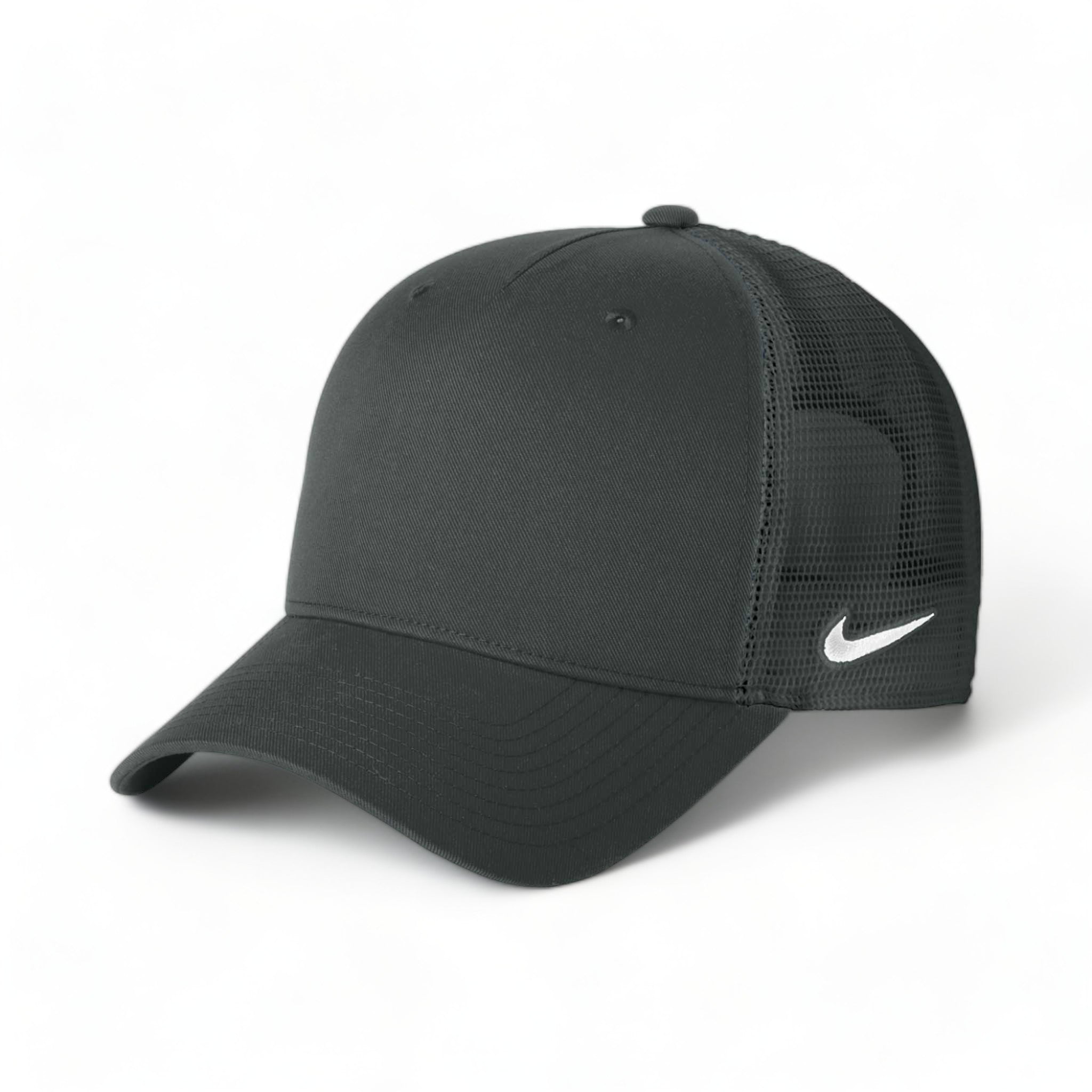 Side view of Nike NKFN9893 custom hat in anthracite and anthracite