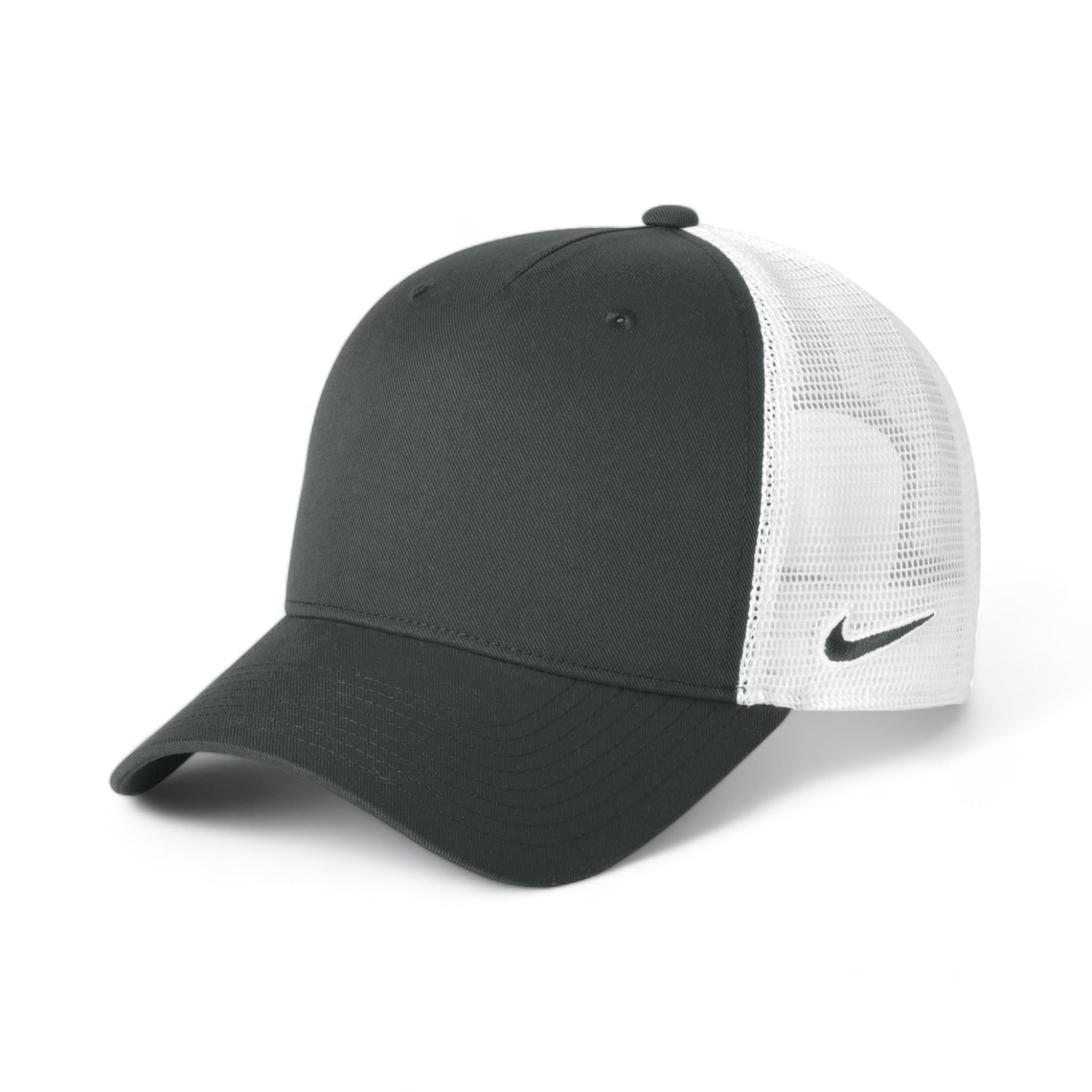 Side view of Nike NKFN9893 custom hat in anthracite and white
