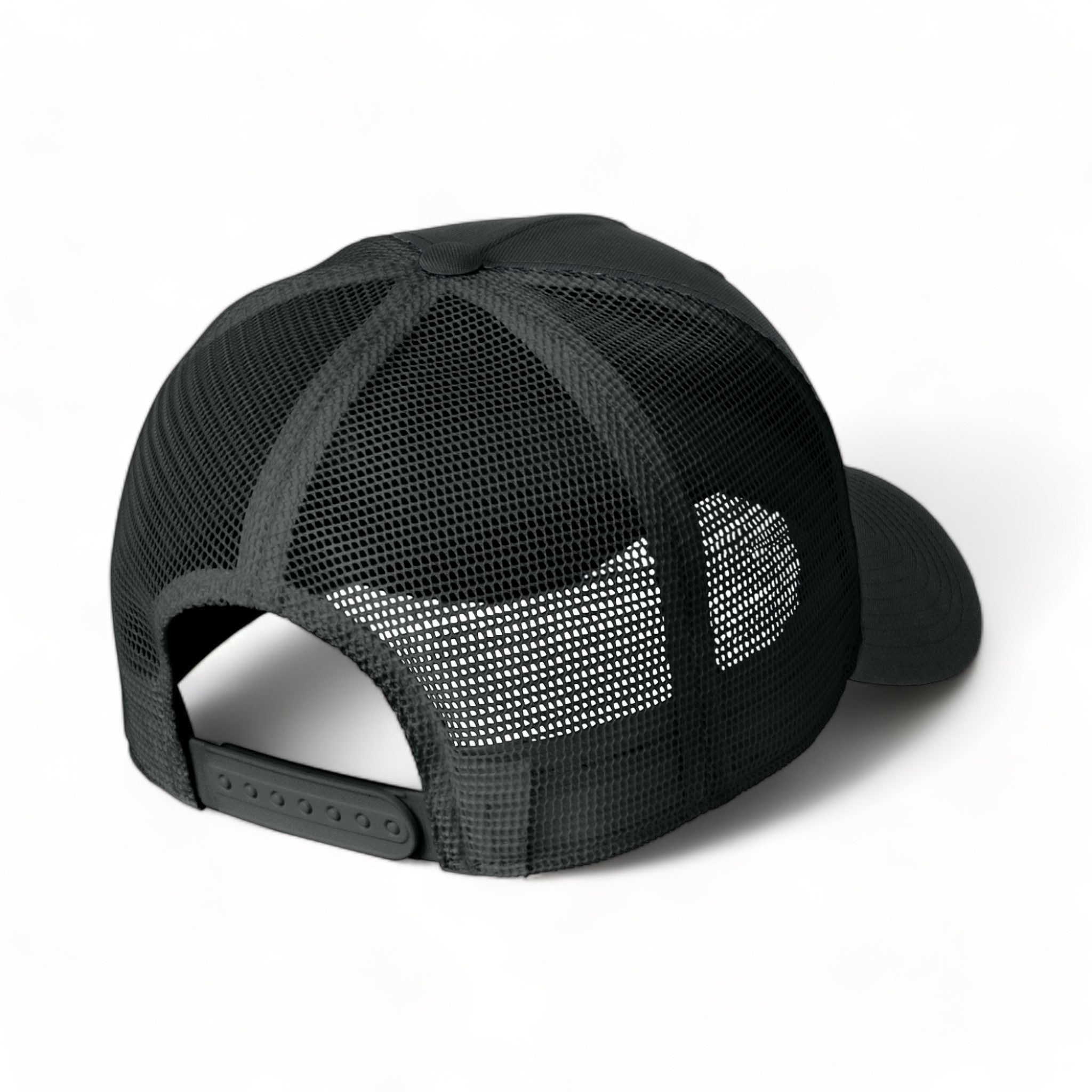 Back view of Nike NKFN9893 custom hat in black and black