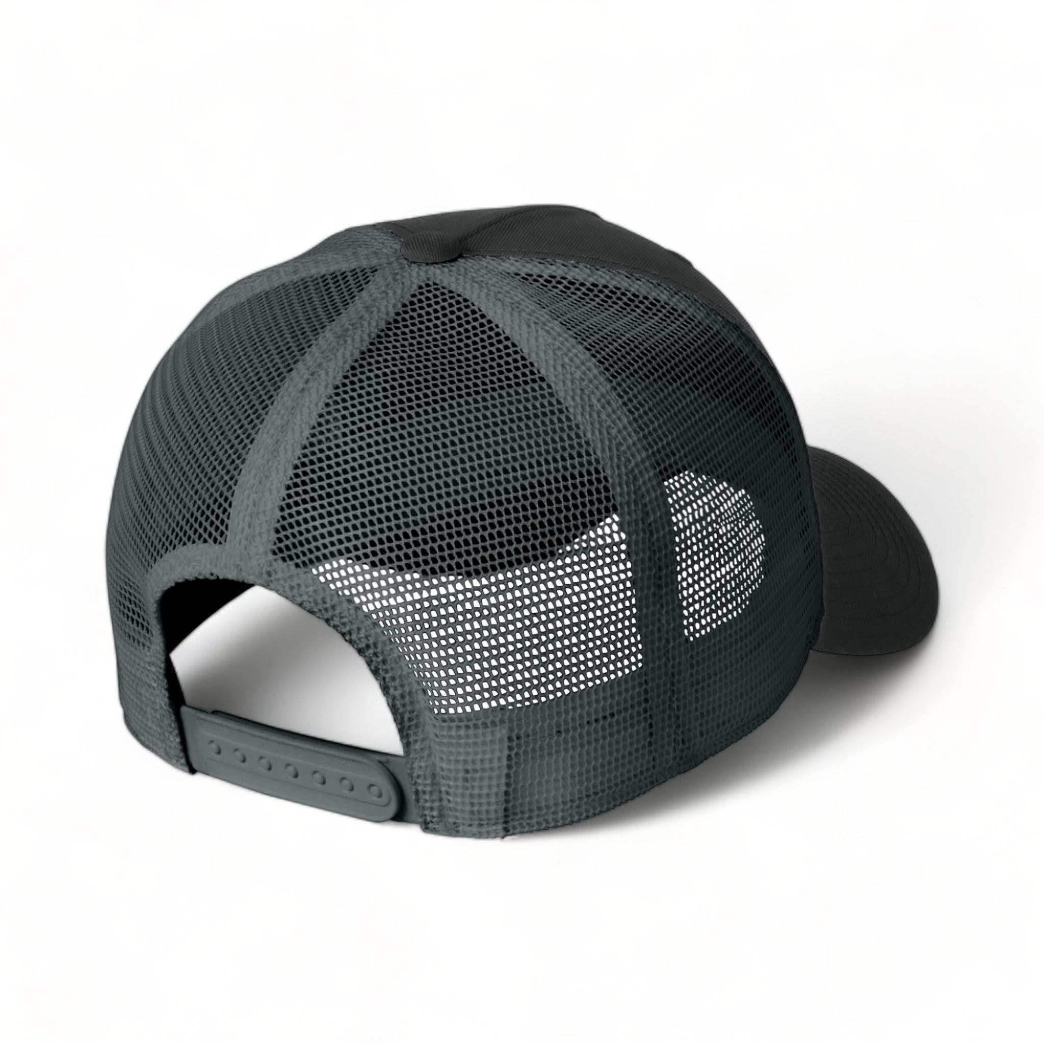 Back view of Nike NKFN9893 custom hat in black and dark grey