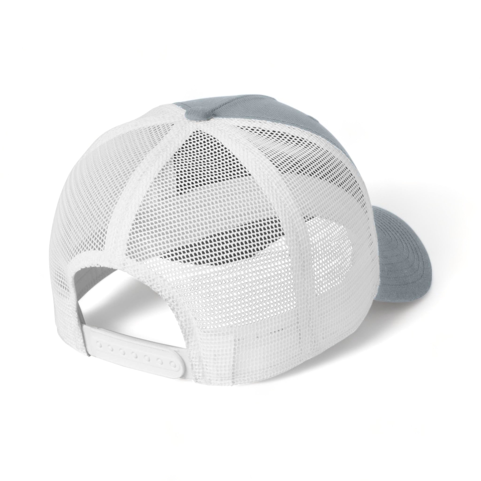 Back view of Nike NKFN9893 custom hat in cool grey and white