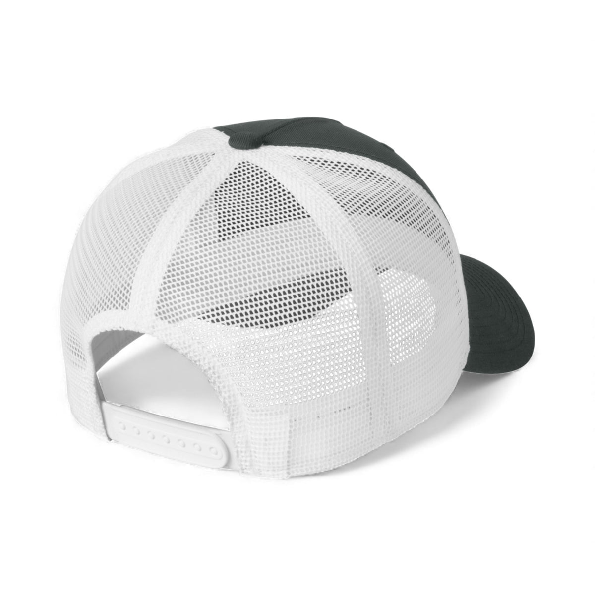 Back view of Nike NKFN9893 custom hat in anthracite and white