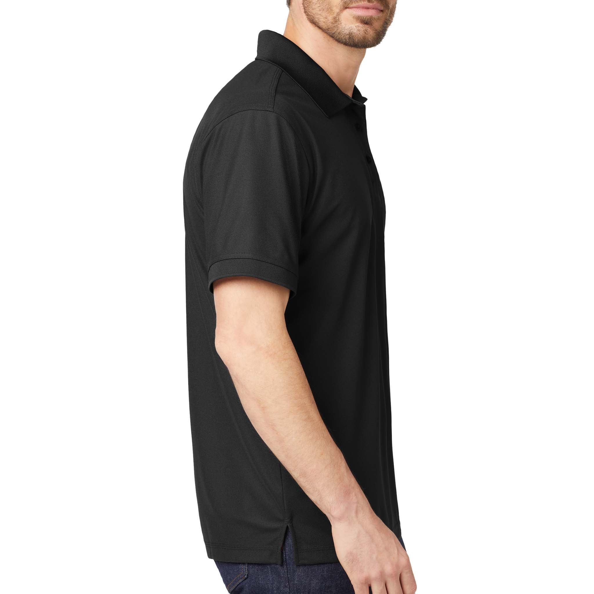 OGIO OG101 custom polo in blacktop, right side view