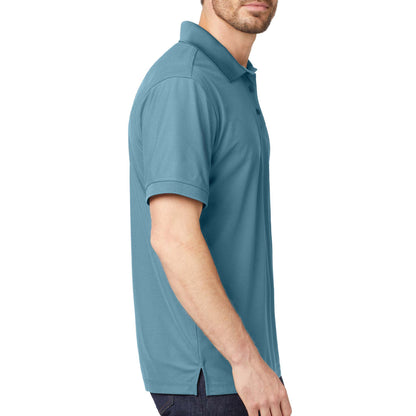 OGIO OG101 custom polo in blue mist, right side view