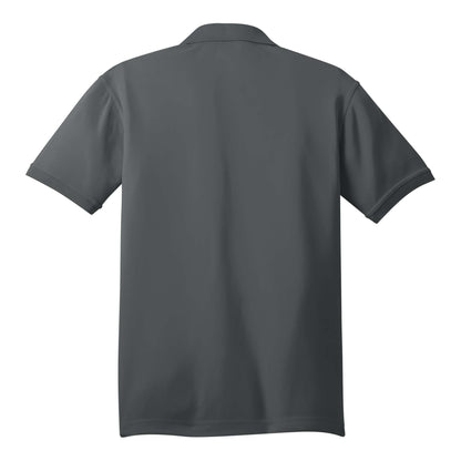 OGIO OG101 custom polo in diesel grey, back view