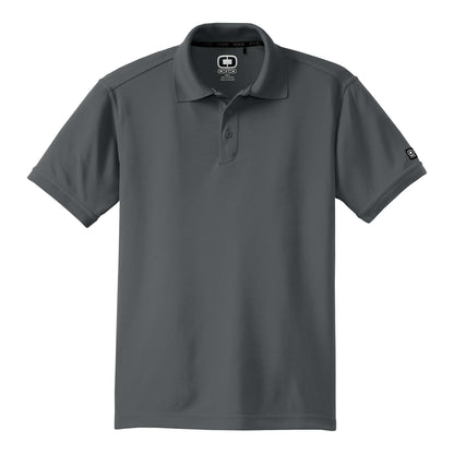 OGIO OG101 custom polo in diesel grey, front view