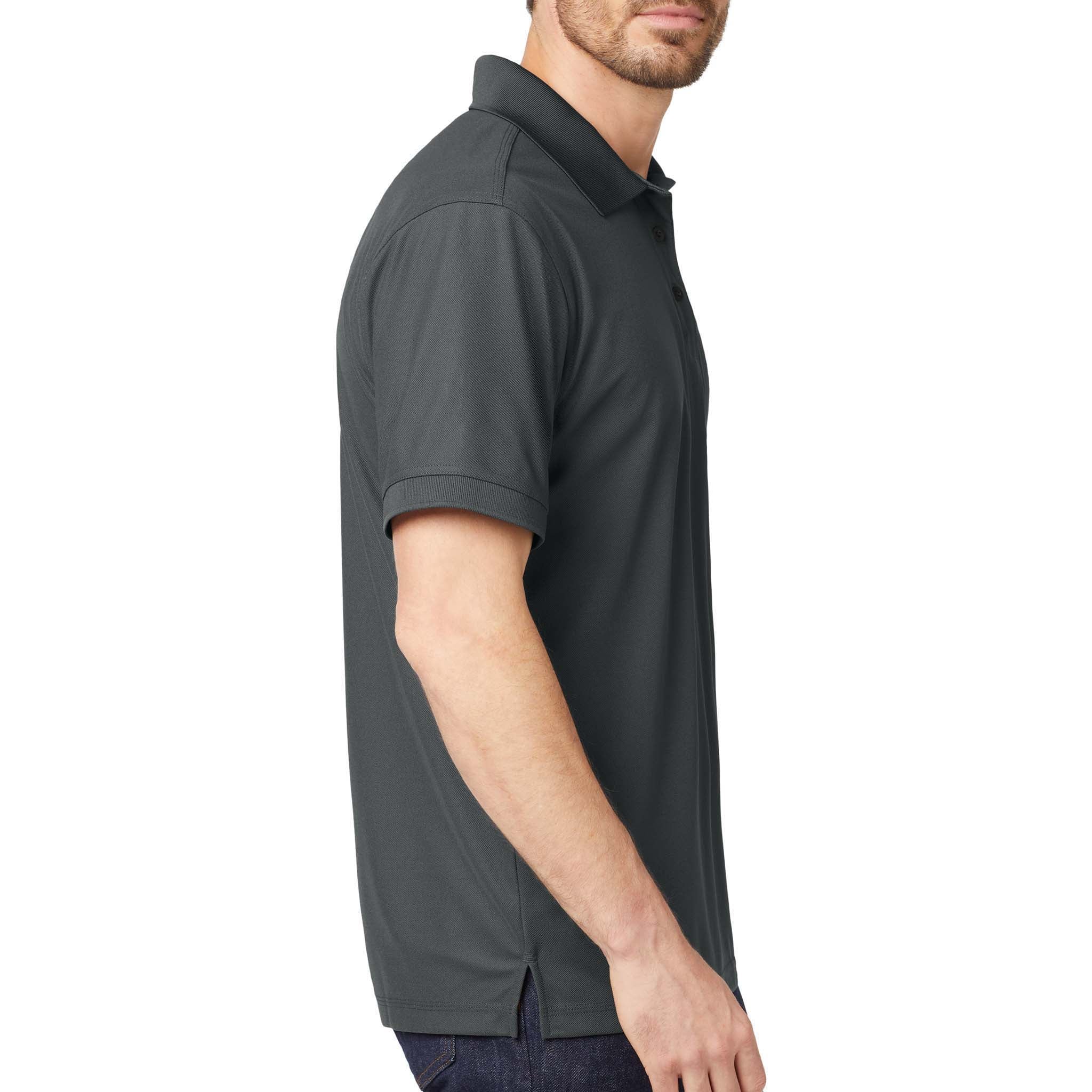 OGIO OG101 custom polo in diesel grey, right side view