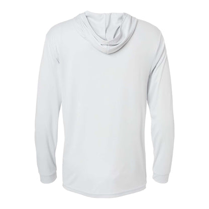 Paragon 220 custom long sleeve t-shirt in aluminum, back view