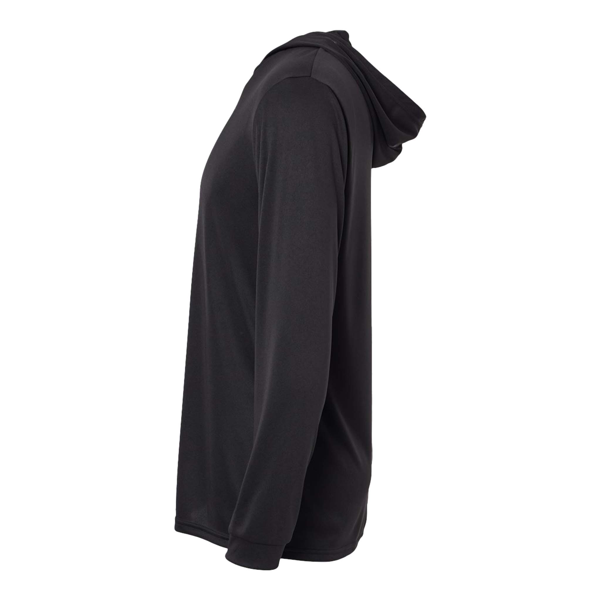 Paragon 220 custom long sleeve t-shirt in black, left side view