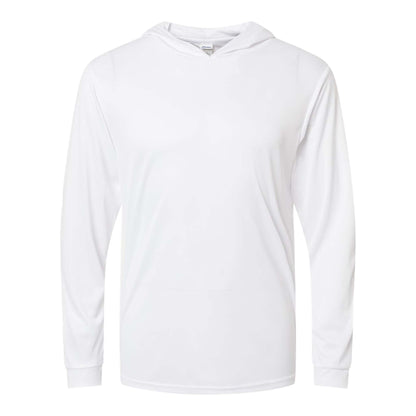 Paragon 220 custom long sleeve t-shirt in white, front view