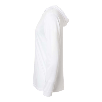 Paragon 220 custom long sleeve t-shirt in white, left side view
