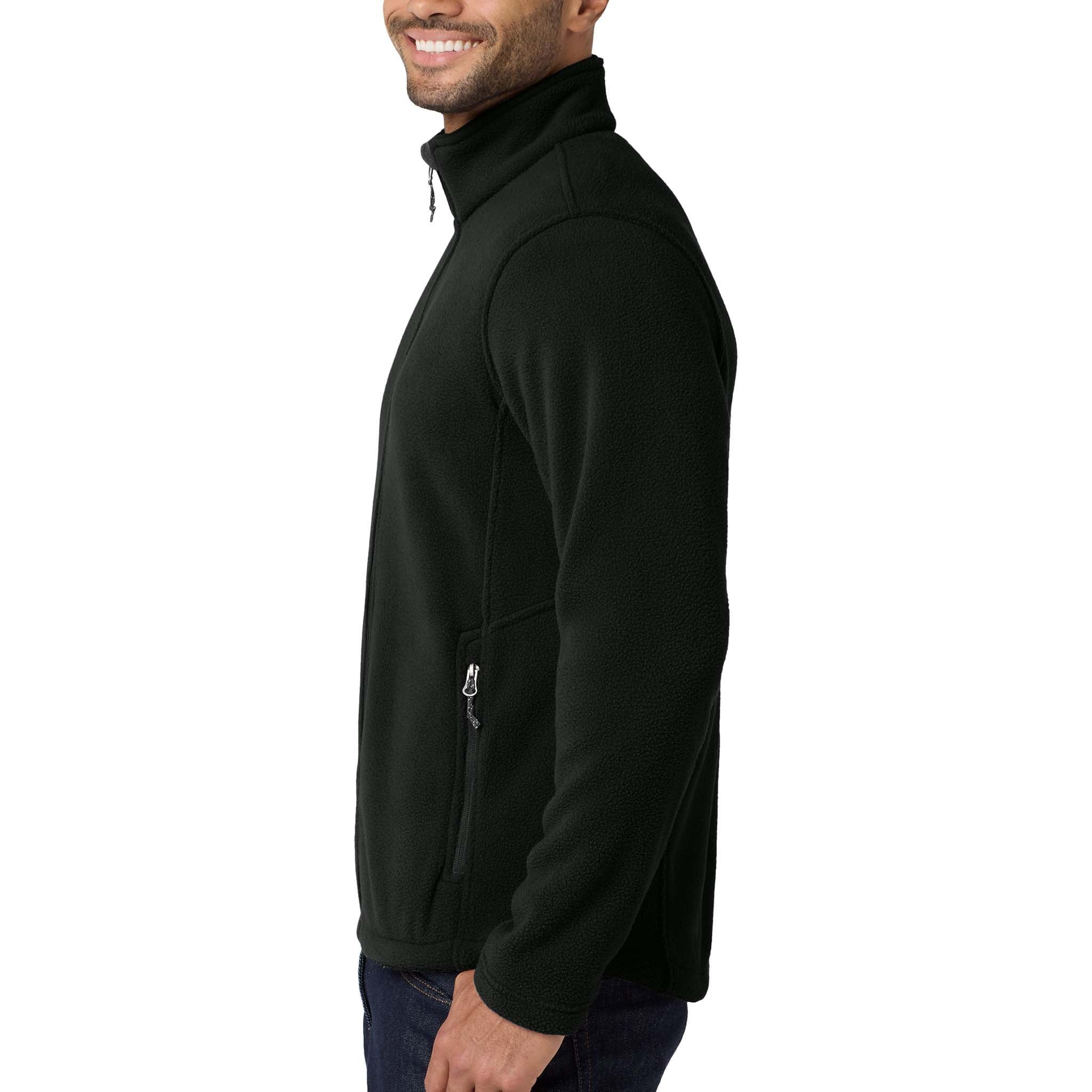Port Authority F217 custom jacket in black, left side view