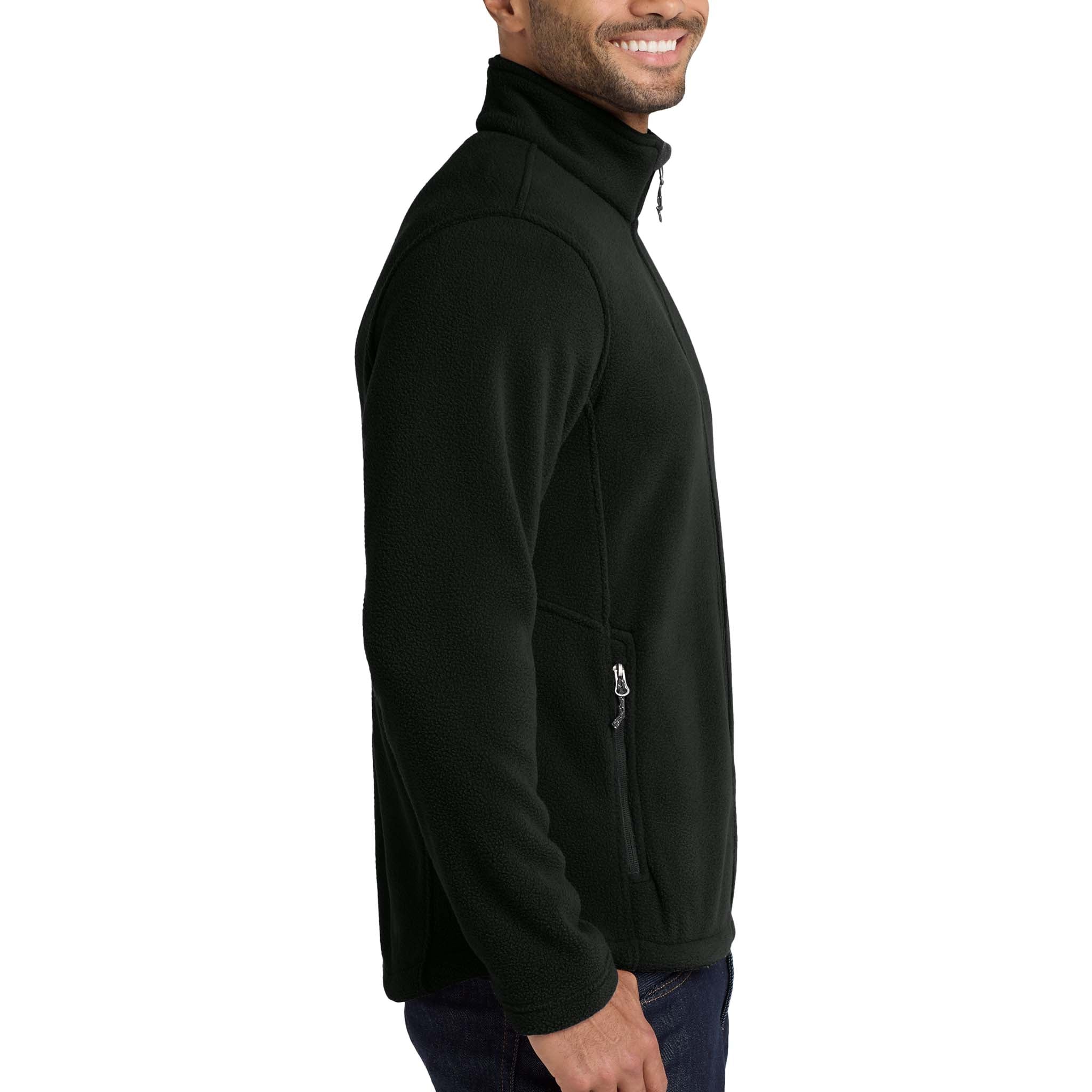 Port Authority F217 custom jacket in black, right side view