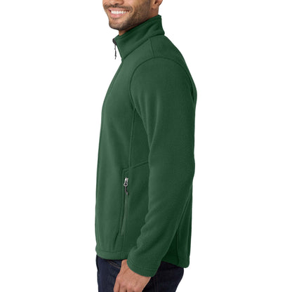 Port Authority F217 custom jacket in forest green, left side view